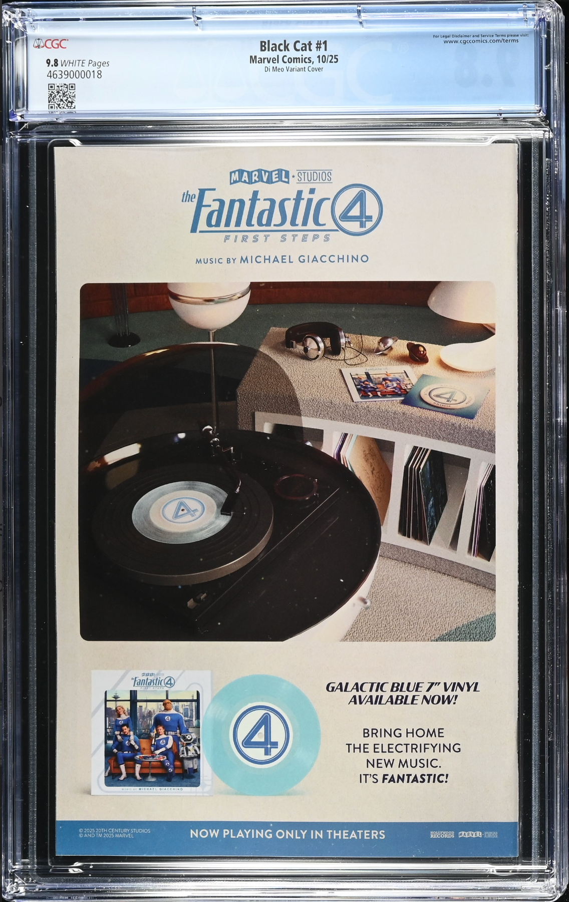 Black Cat #1 Di Meo 1:25 Retailer Incentive Variant CGC 9.8