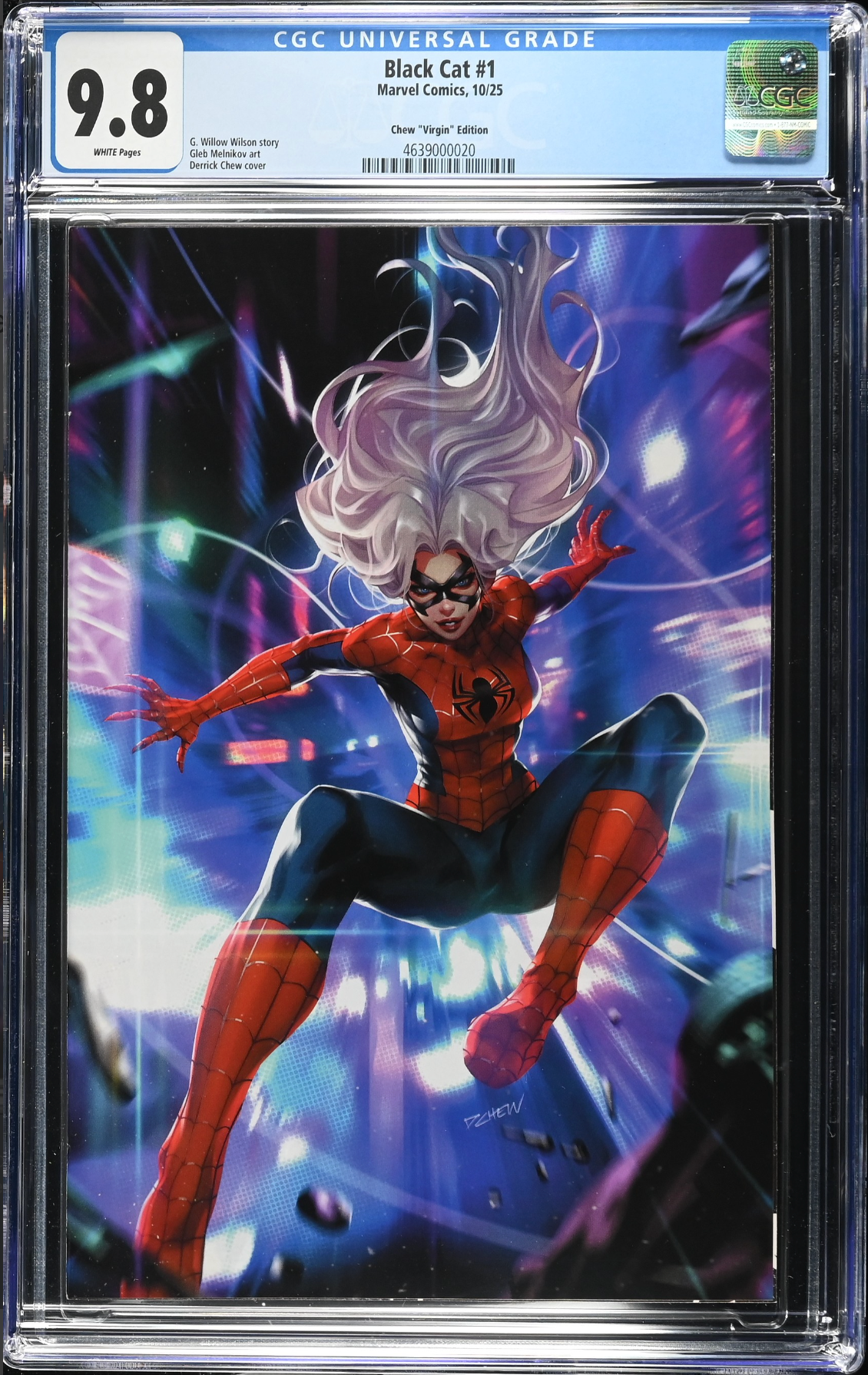 Black Cat #1 Chew 1:50 Virgin Retailer Incentive Variant CGC 9.8