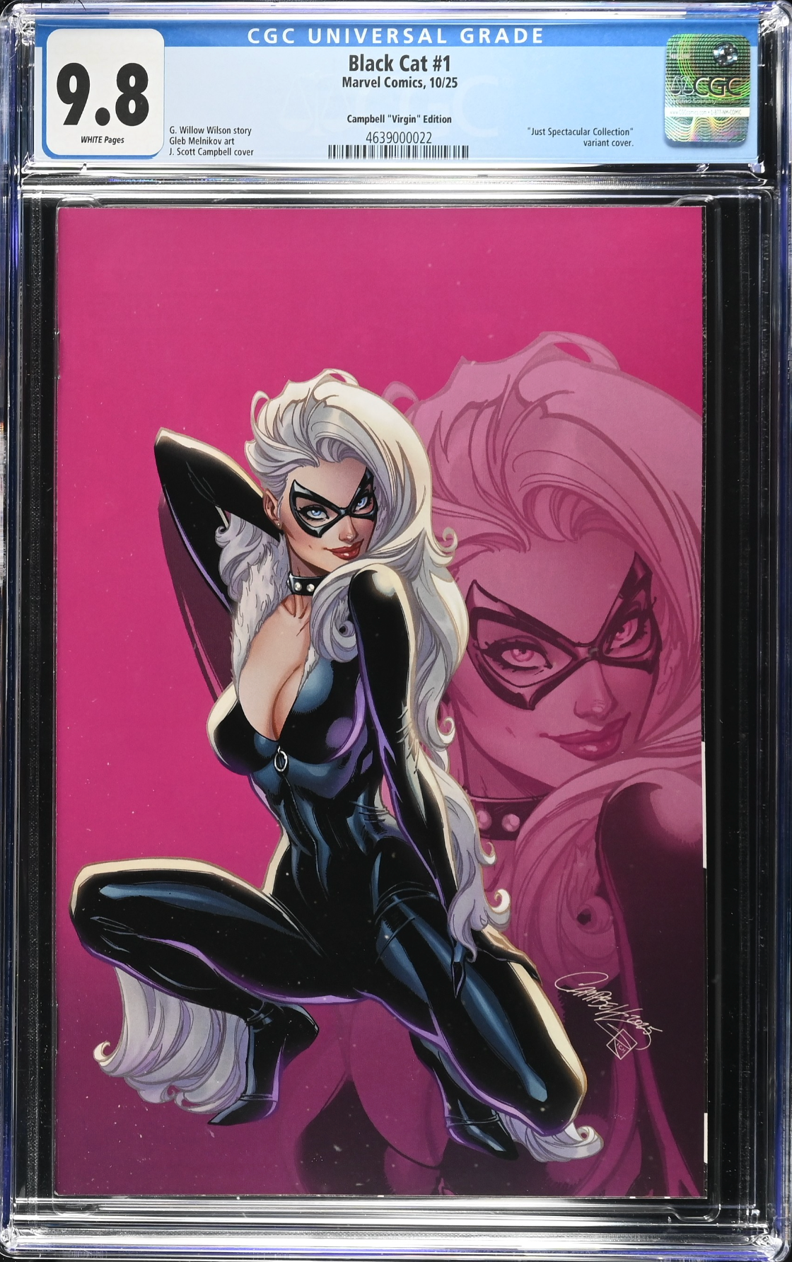 Black Cat #1 Campbell 1:100 Virgin Retailer Incentive Variant CGC 9.8
