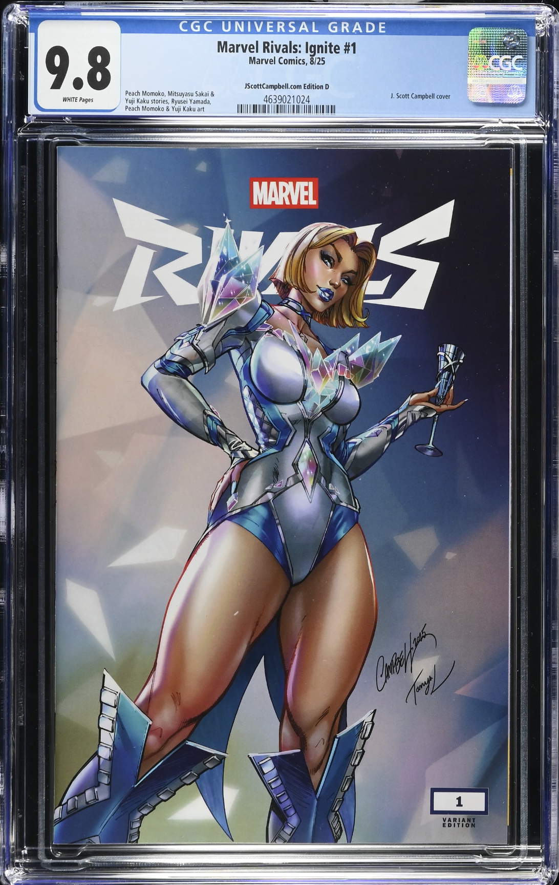Marvel Rivals: Ignite #1 J. Scott Campbell Exclusive D - Emma Frost - CGC 9.8