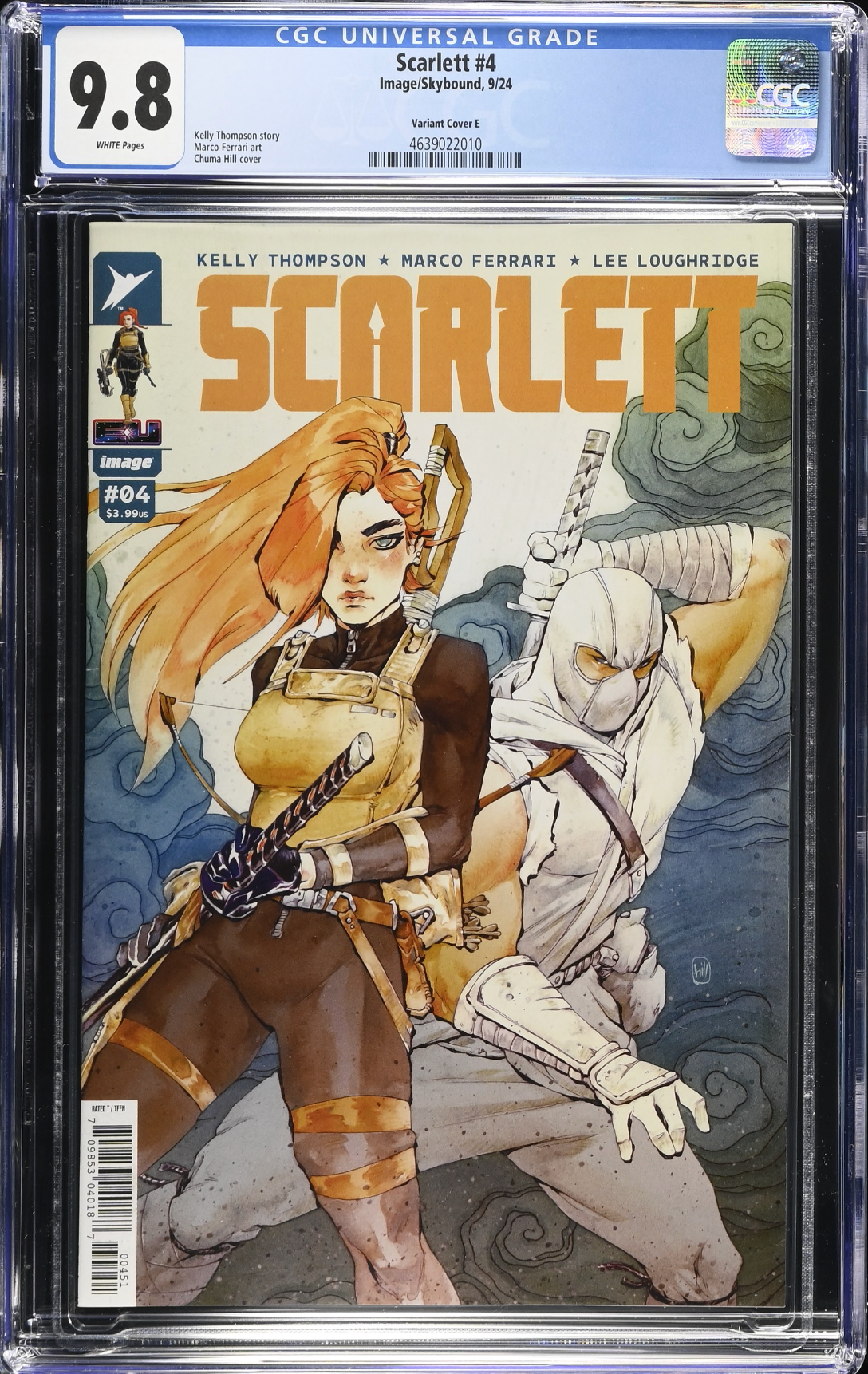 Scarlett #4 Hill 1:50 Retailer Incentive Variant CGC 9.8