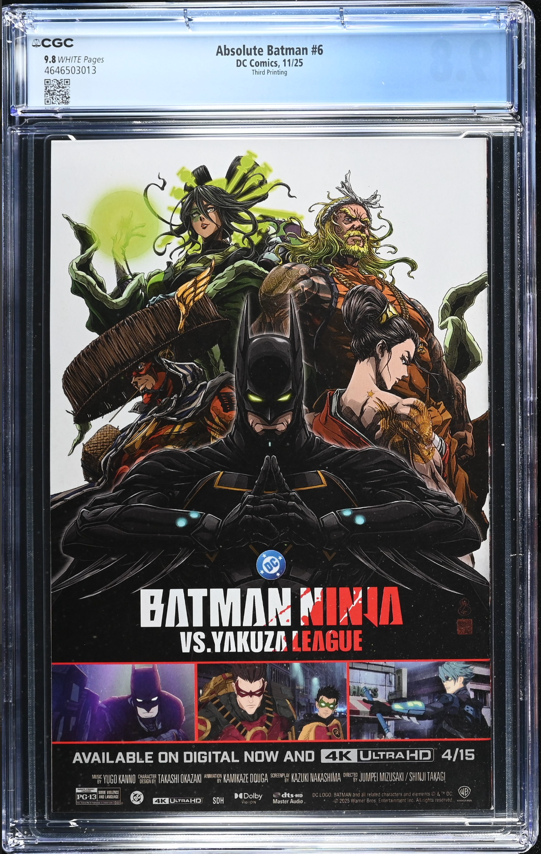 Absolute Batman #6 Third Printing CGC 9.8