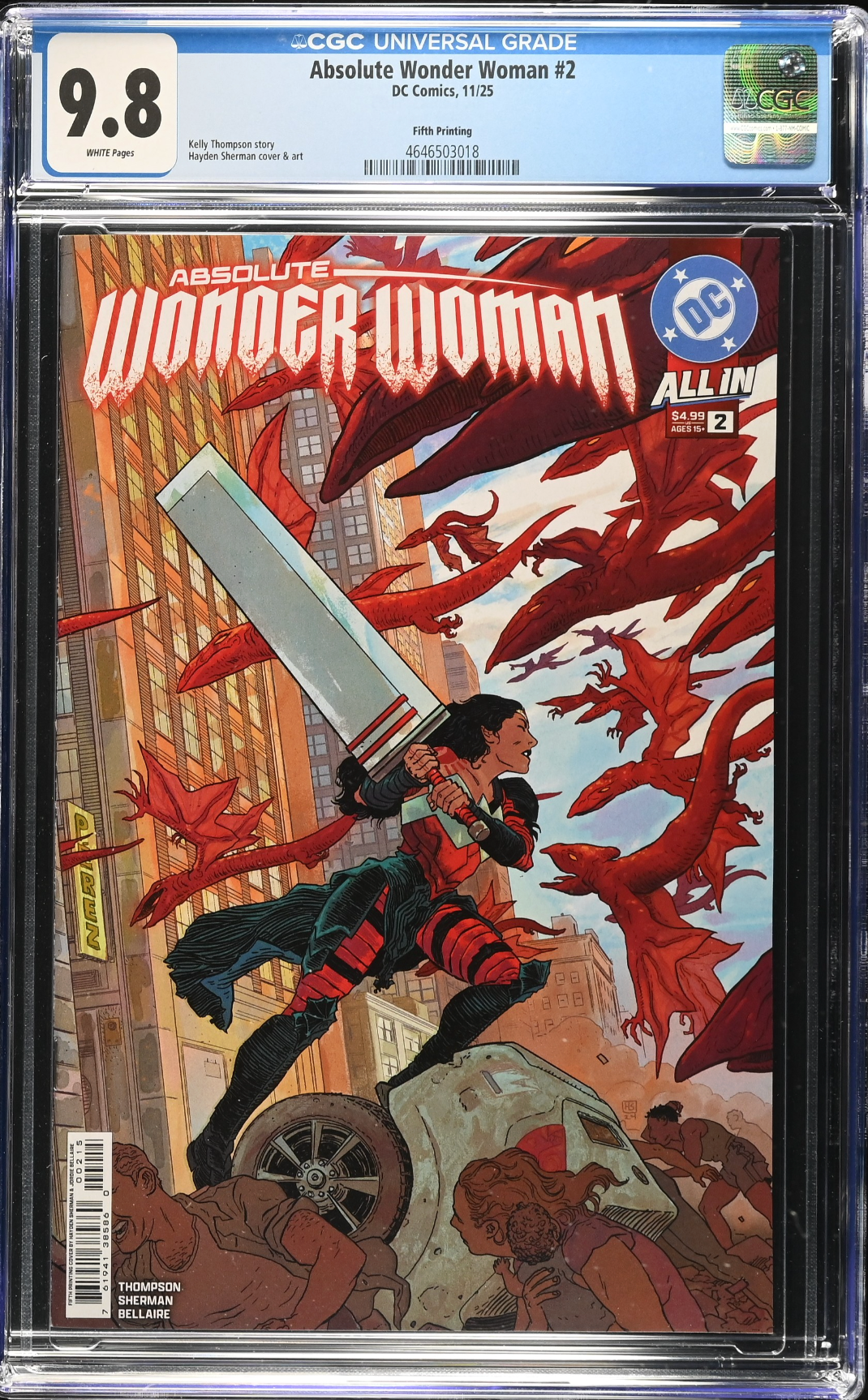 Absolute Wonder Woman #2 Fifth Printing CGC 9.8