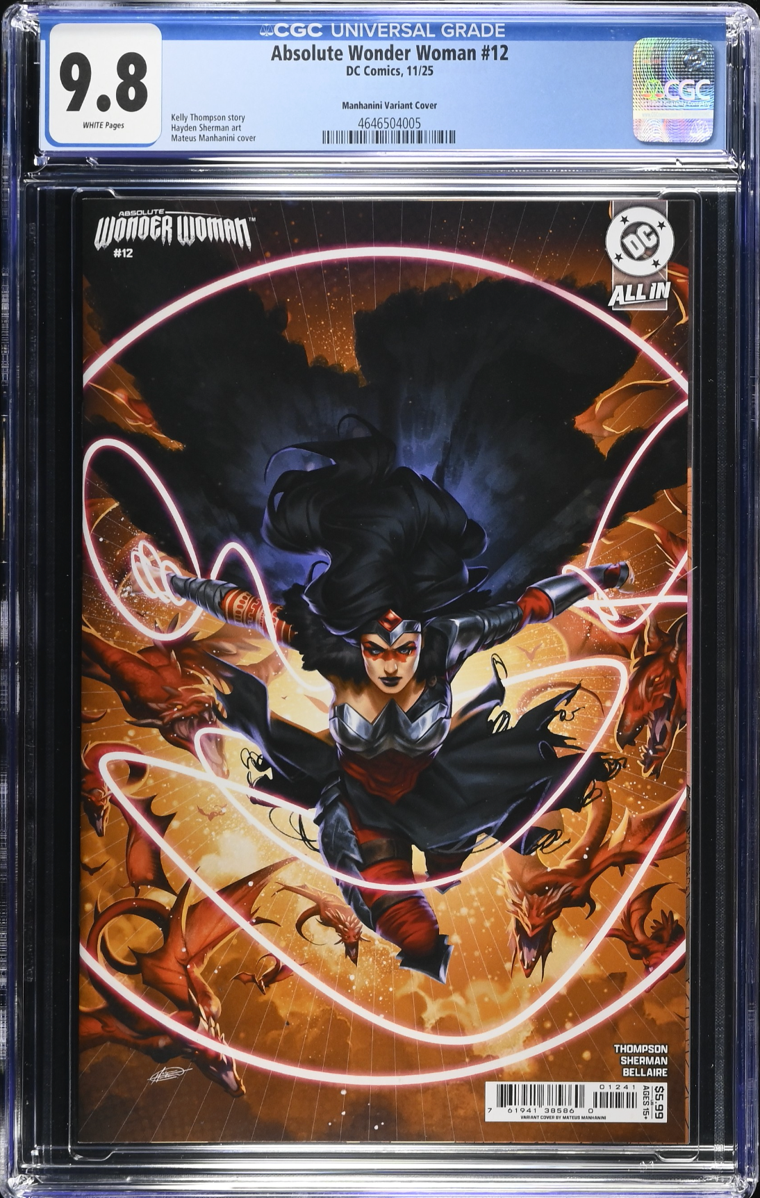 Absolute Wonder Woman #12 Manhanini Variant CGC 9.8