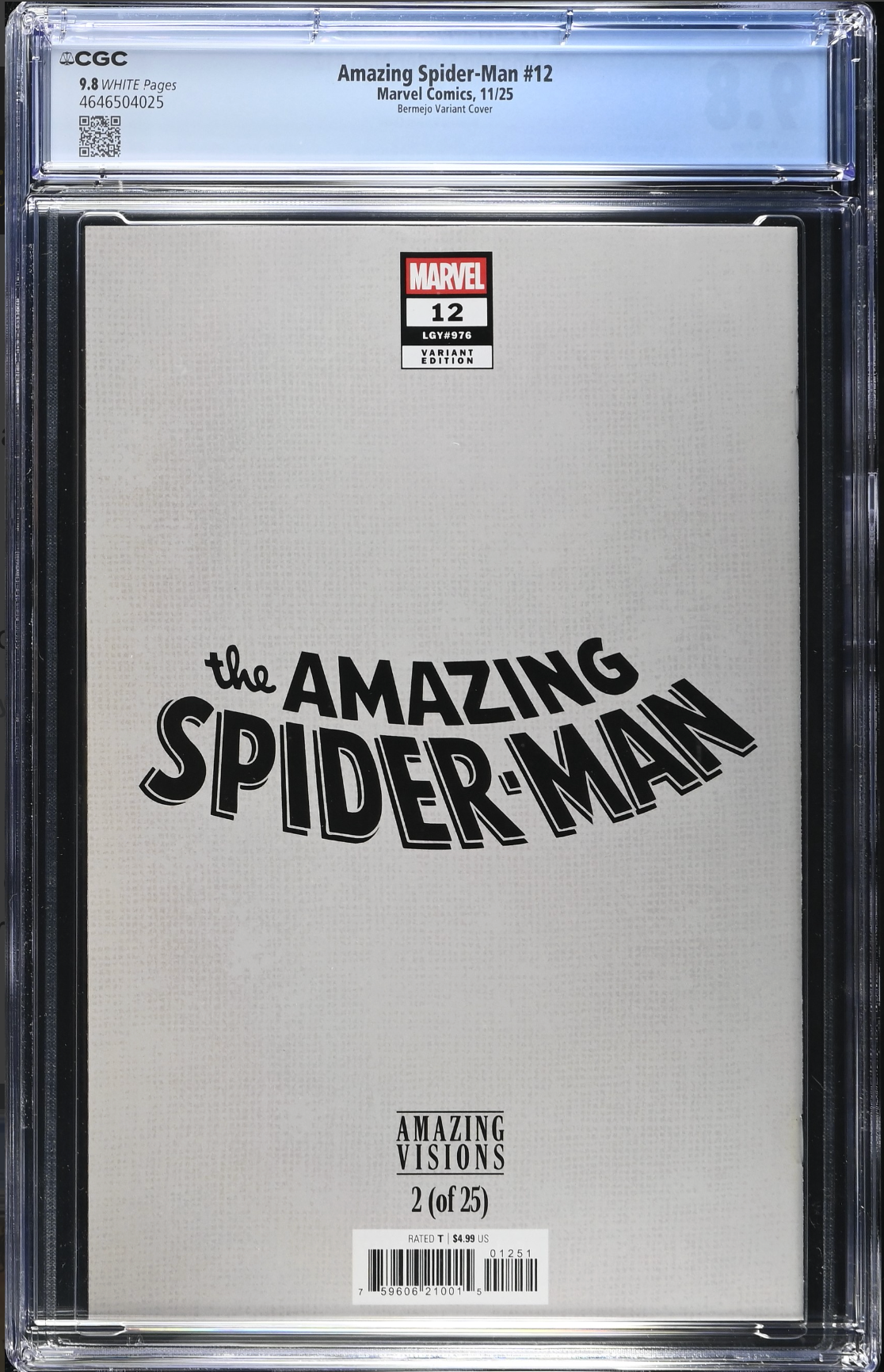 Amazing Spider-Man #12 Bermejo Variant CGC 9.8