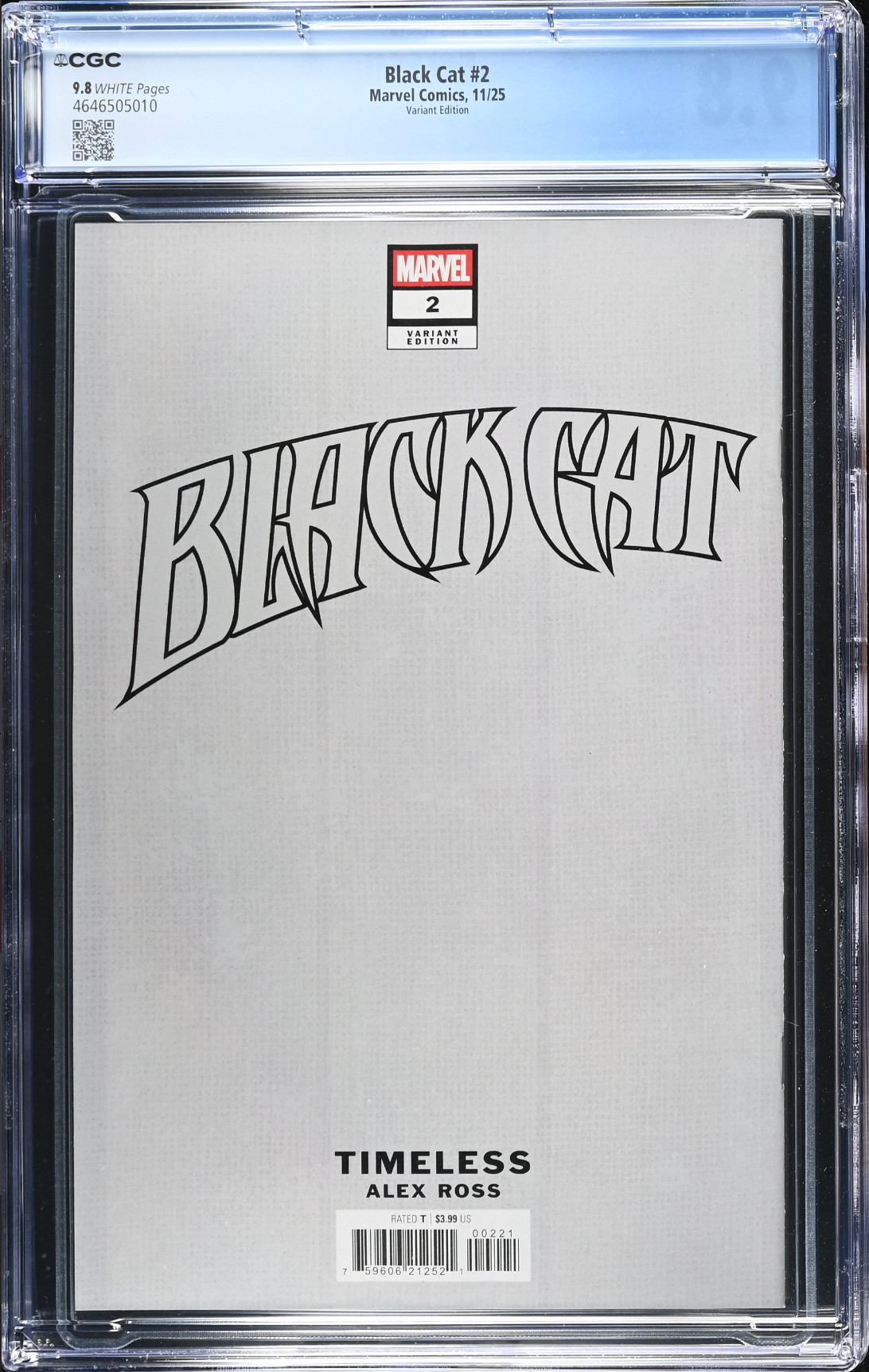 Black Cat #2 Ross Timeless Variant CGC 9.8