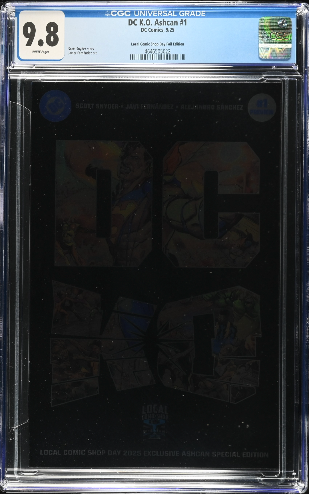 DC K.O. LCSD 2025 Ashcan Special Edition #1 Fernández Foil Variant CGC 9.8