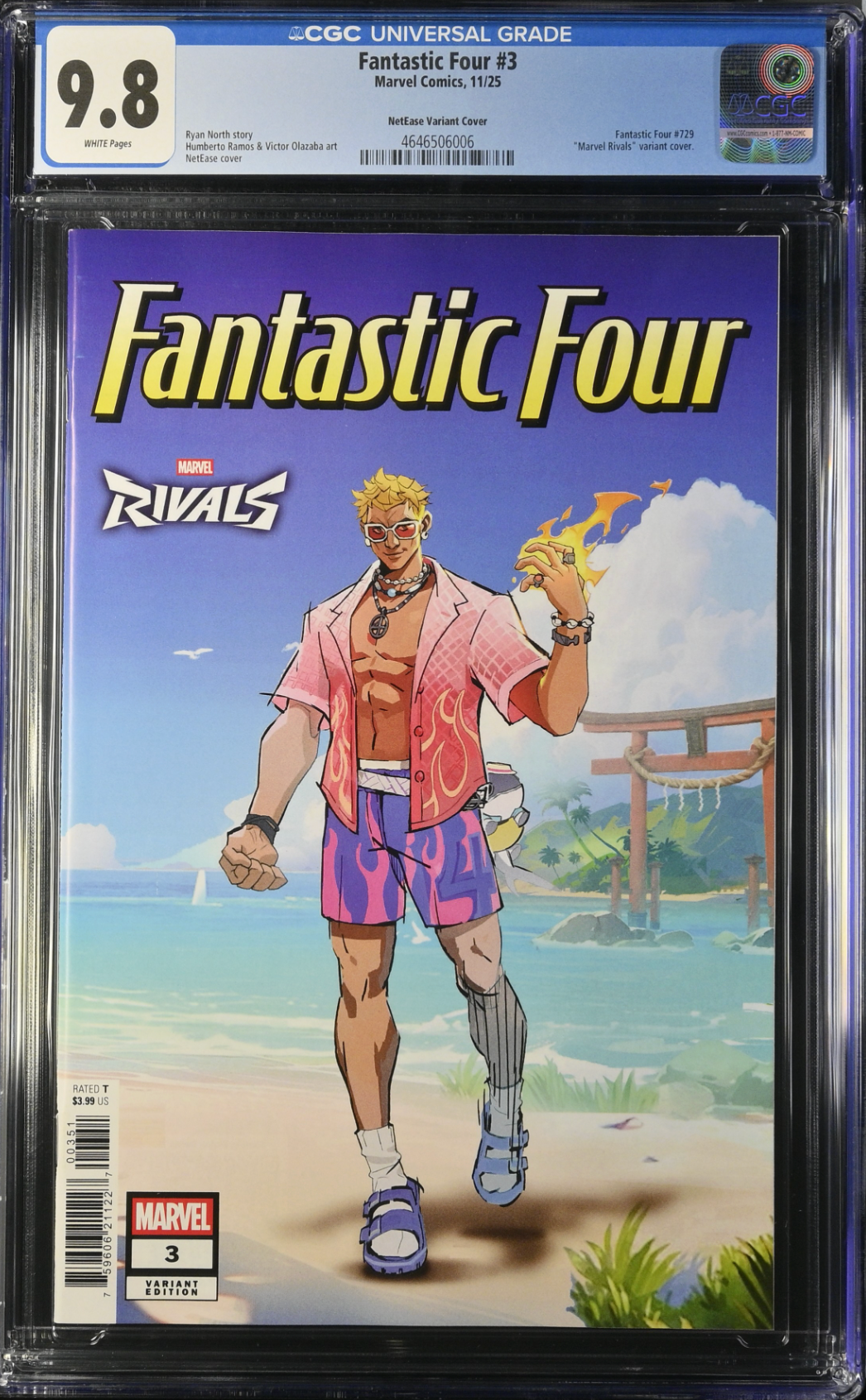 Fantastic Four #3 NetEase Variant CGC 9.8