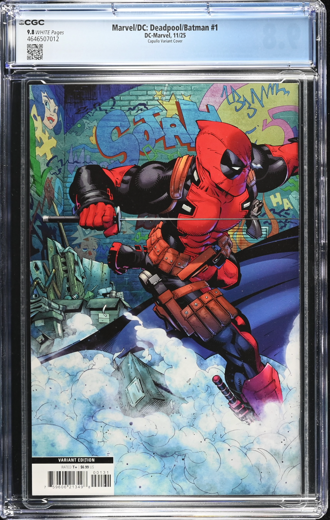 Marvel/DC: Deadpool/Batman #1 Capullo Wraparound Variant CGC 9.8