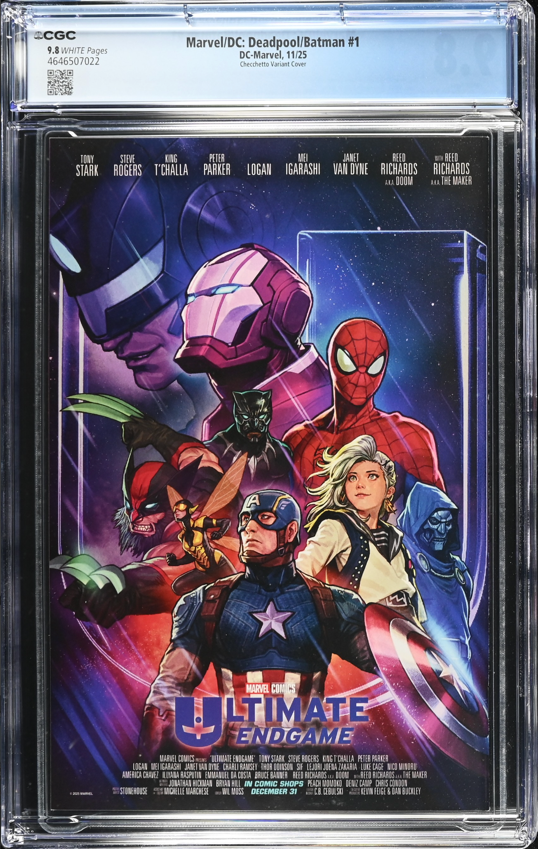 Marvel/DC: Deadpool/Batman #1 Checchetto Variant CGC 9.8