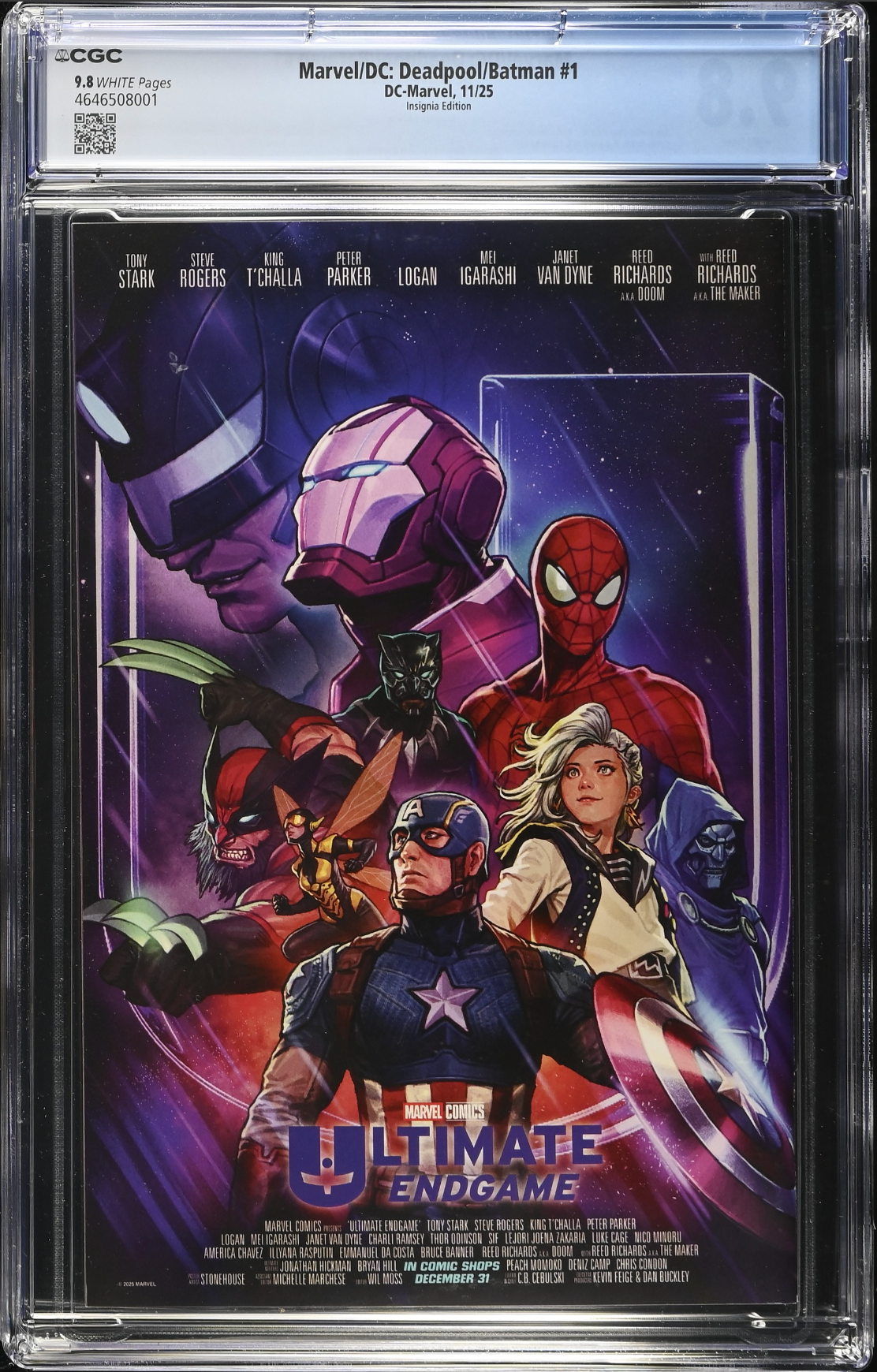 Marvel/DC: Deadpool/Batman #1 Insignia Mashup Variant CGC 9.8