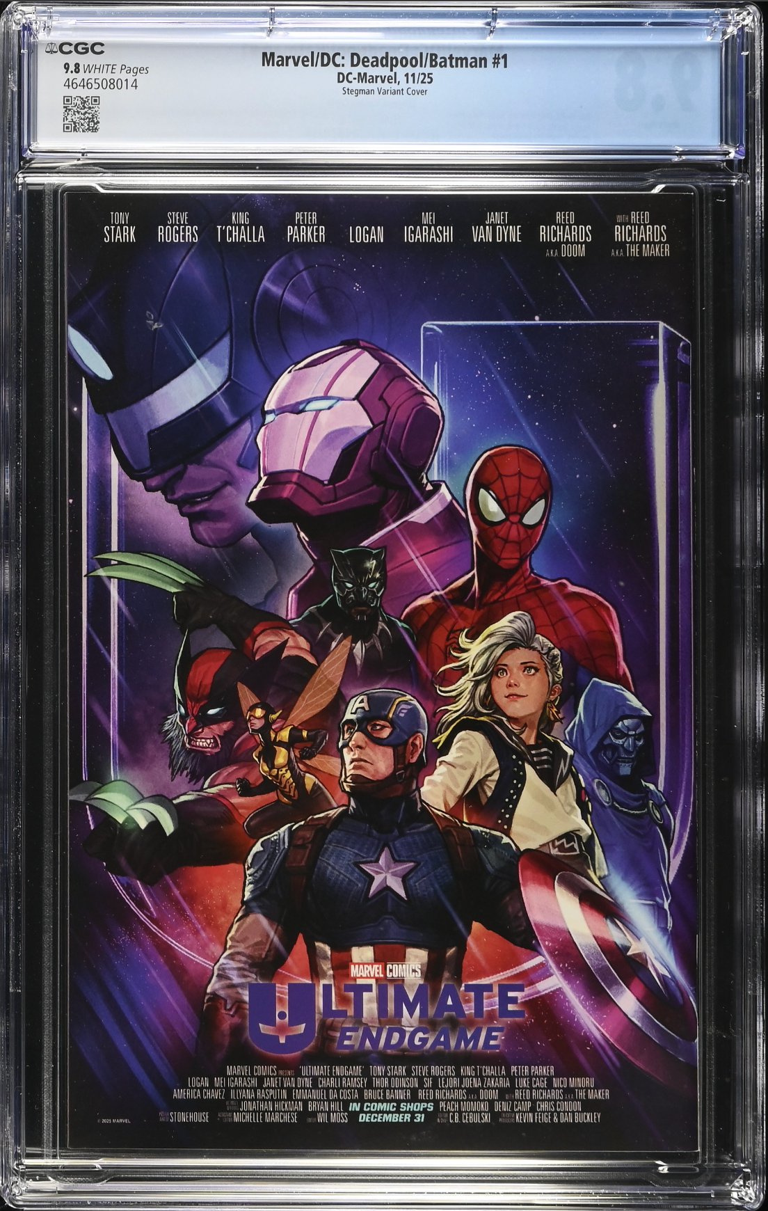 Marvel/DC: Deadpool/Batman #1 Stegman Homage Variant CGC 9.8