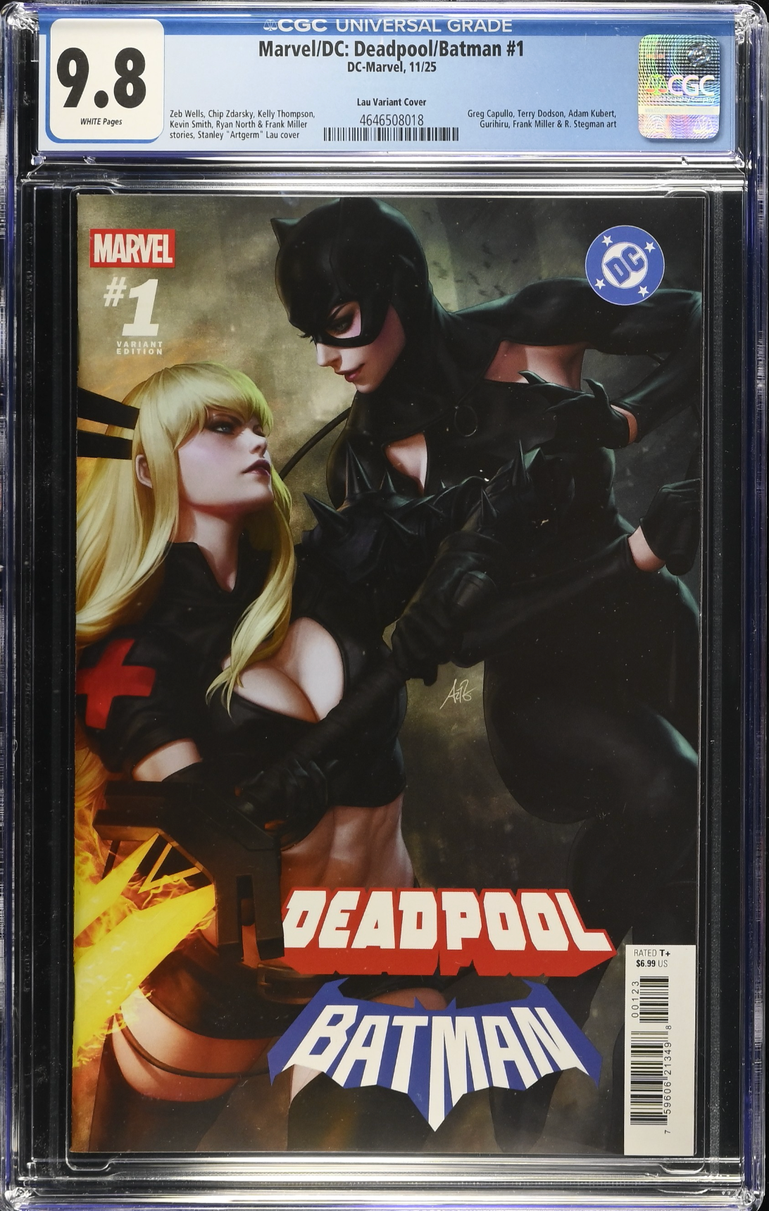 Marvel/DC: Deadpool/Batman #1 Artgerm Variant CGC 9.8