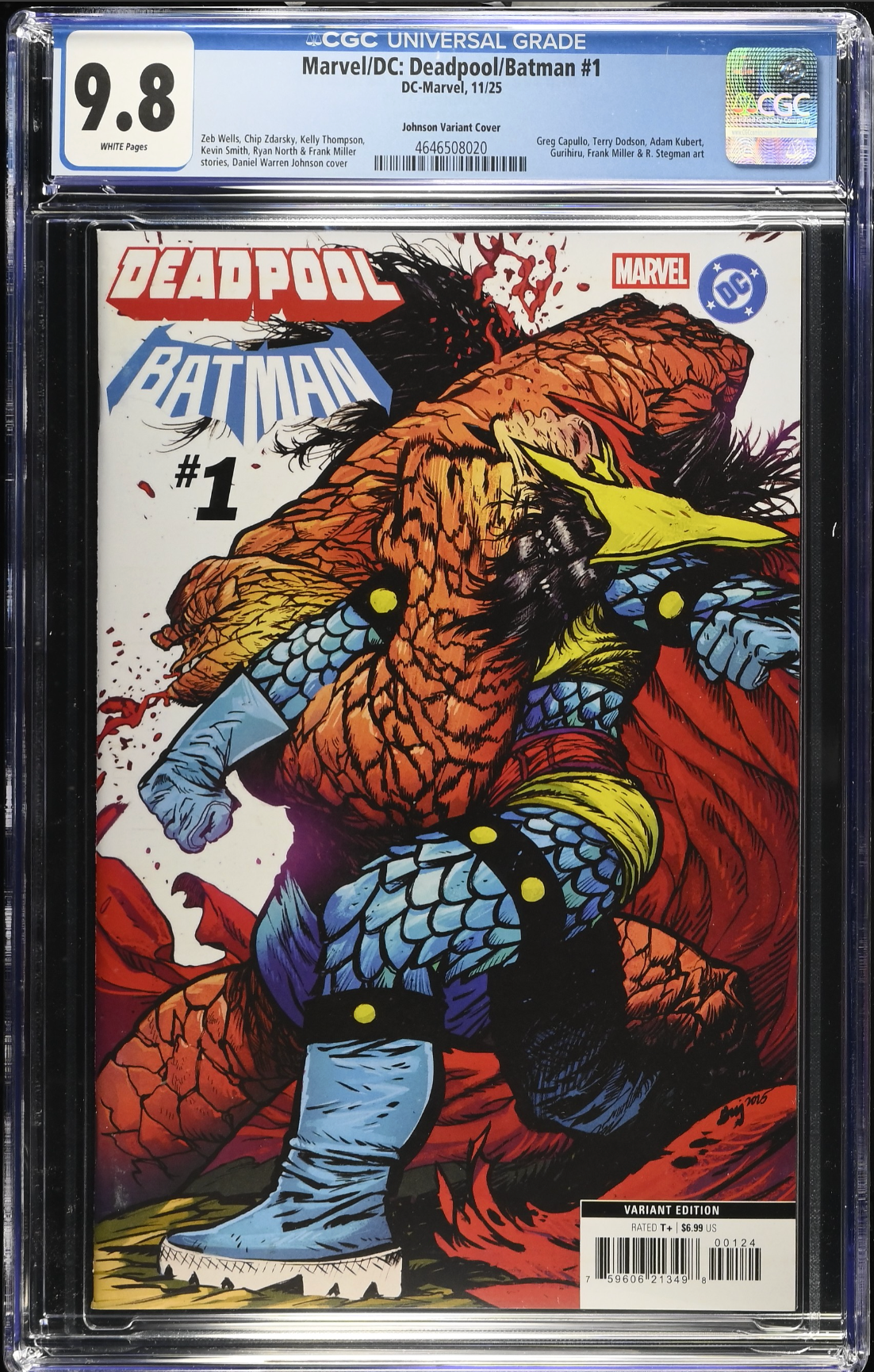 Marvel/DC: Deadpool/Batman #1 Johnson Variant CGC 9.8