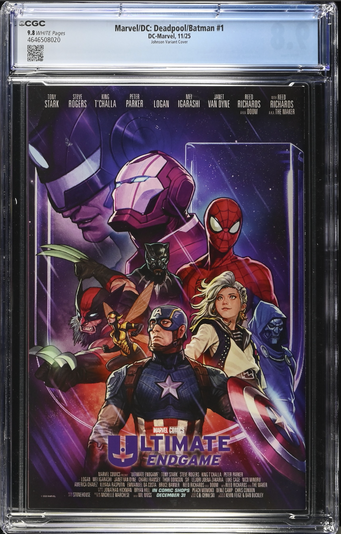 Marvel/DC: Deadpool/Batman #1 Johnson Variant CGC 9.8
