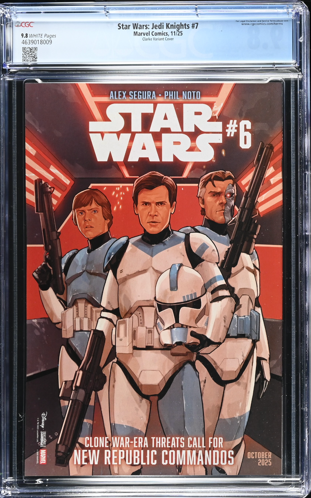 Star Wars: Jedi Knights #7 Clarke Variant CGC 9.8