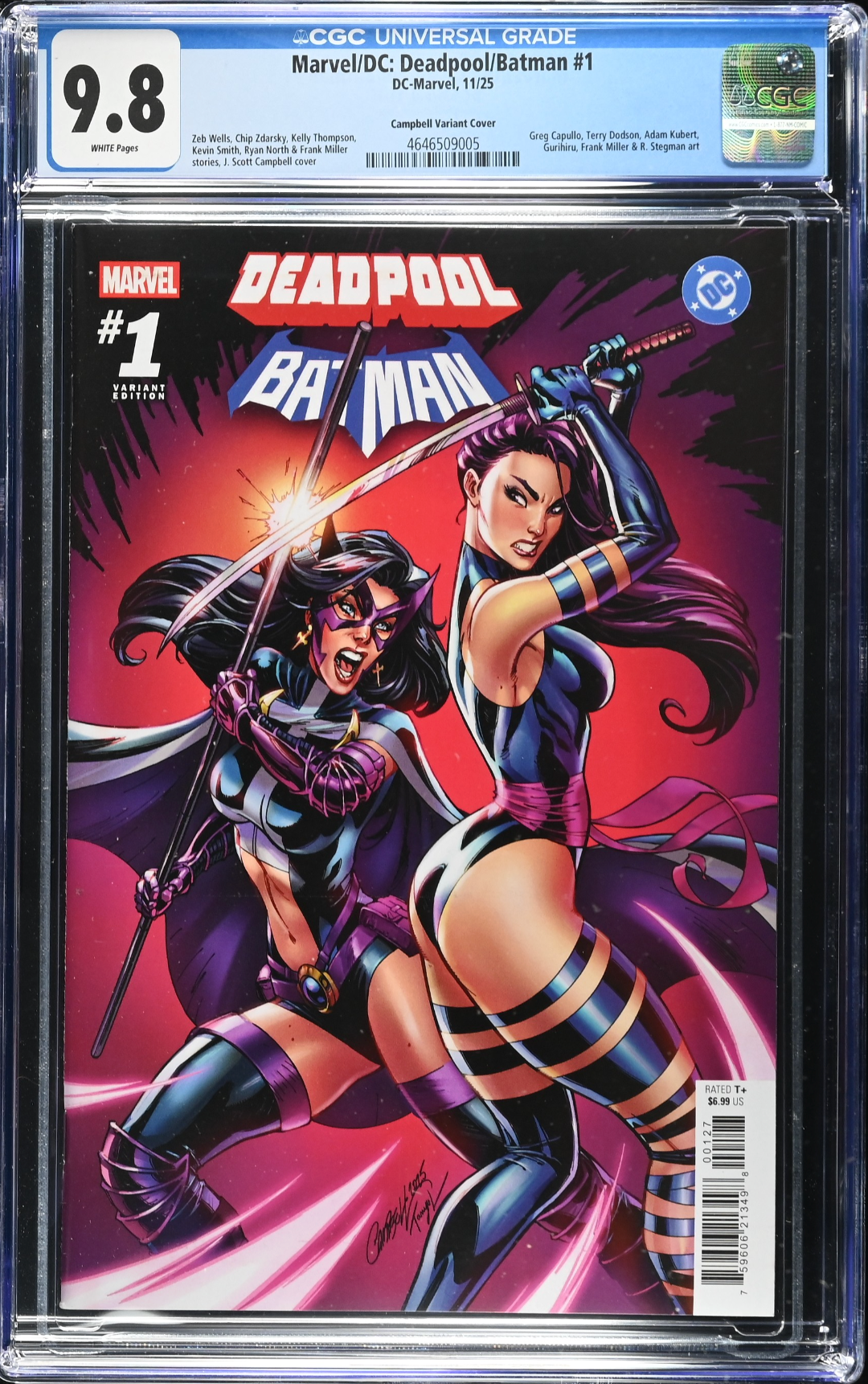 Marvel/DC: Deadpool/Batman #1 Campbell Variant CGC 9.8