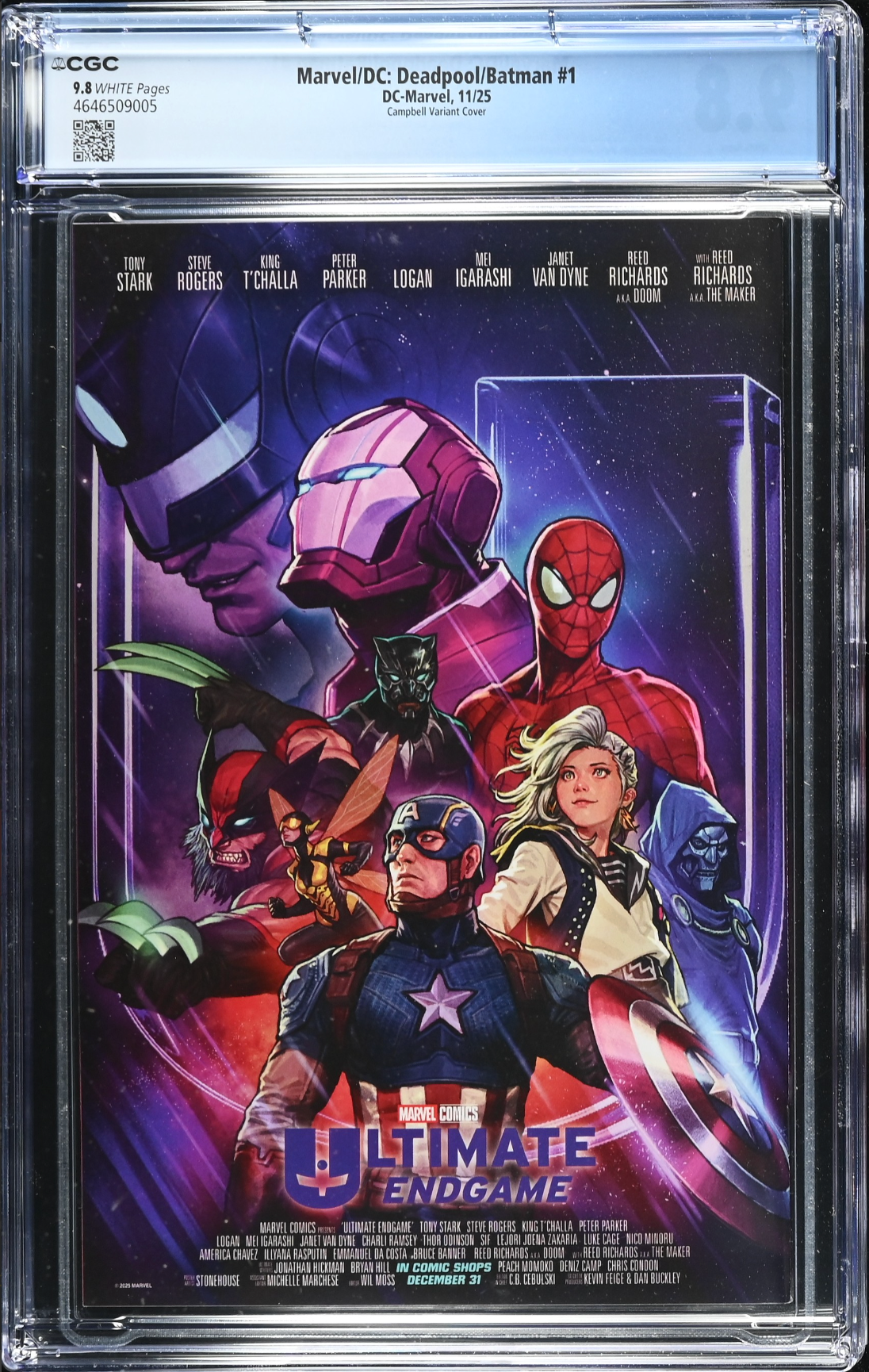 Marvel/DC: Deadpool/Batman #1 Campbell Variant CGC 9.8