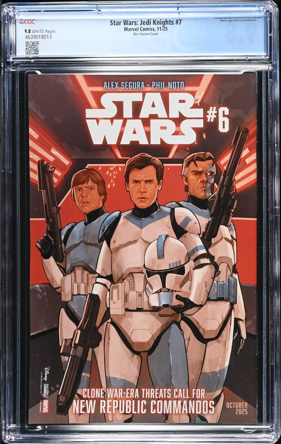 Star Wars: Jedi Knights #7 Reis Variant CGC 9.8