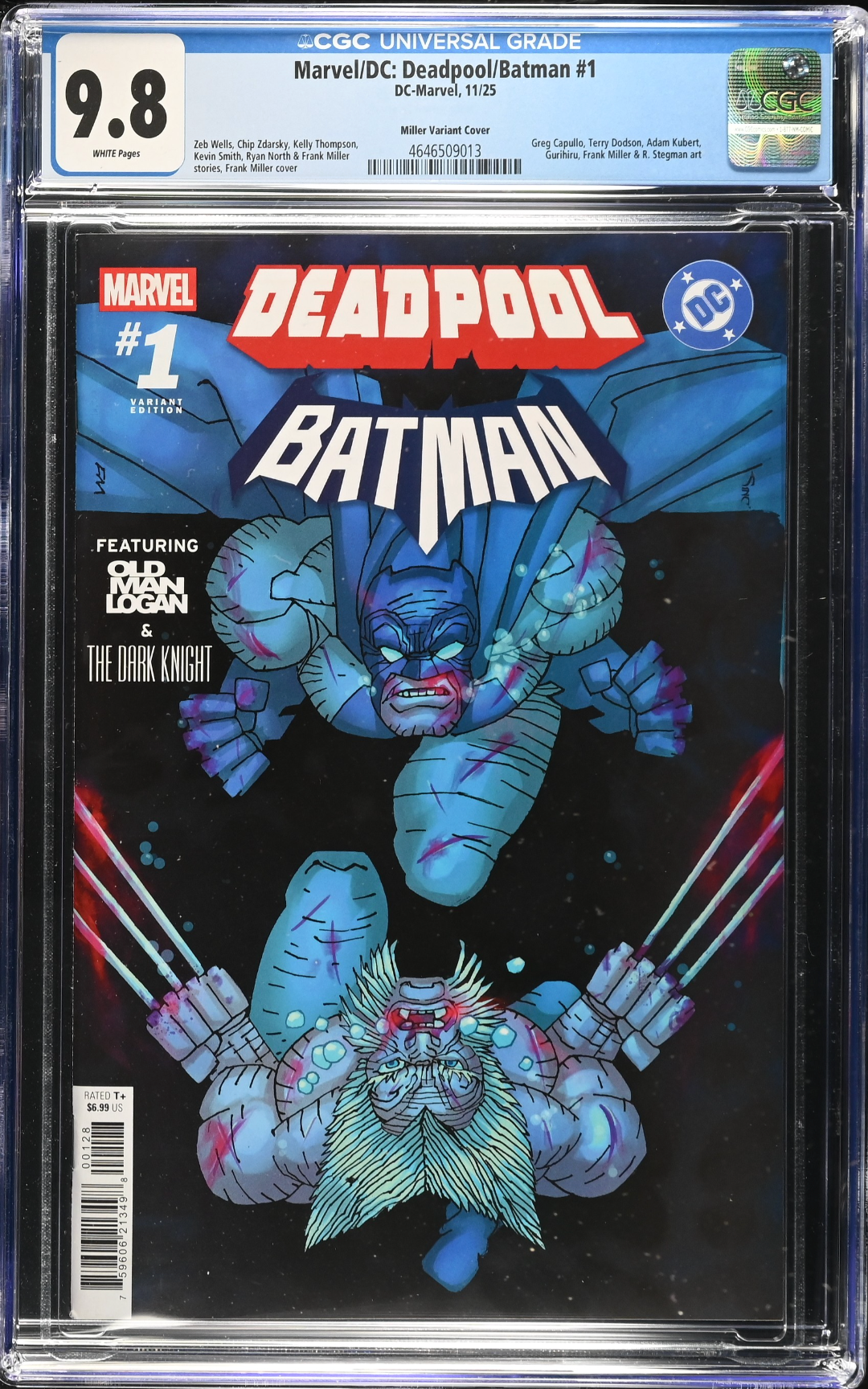 Marvel/DC: Deadpool/Batman #1 Miller 1:50 Retailer Incentive Variant CGC 9.8