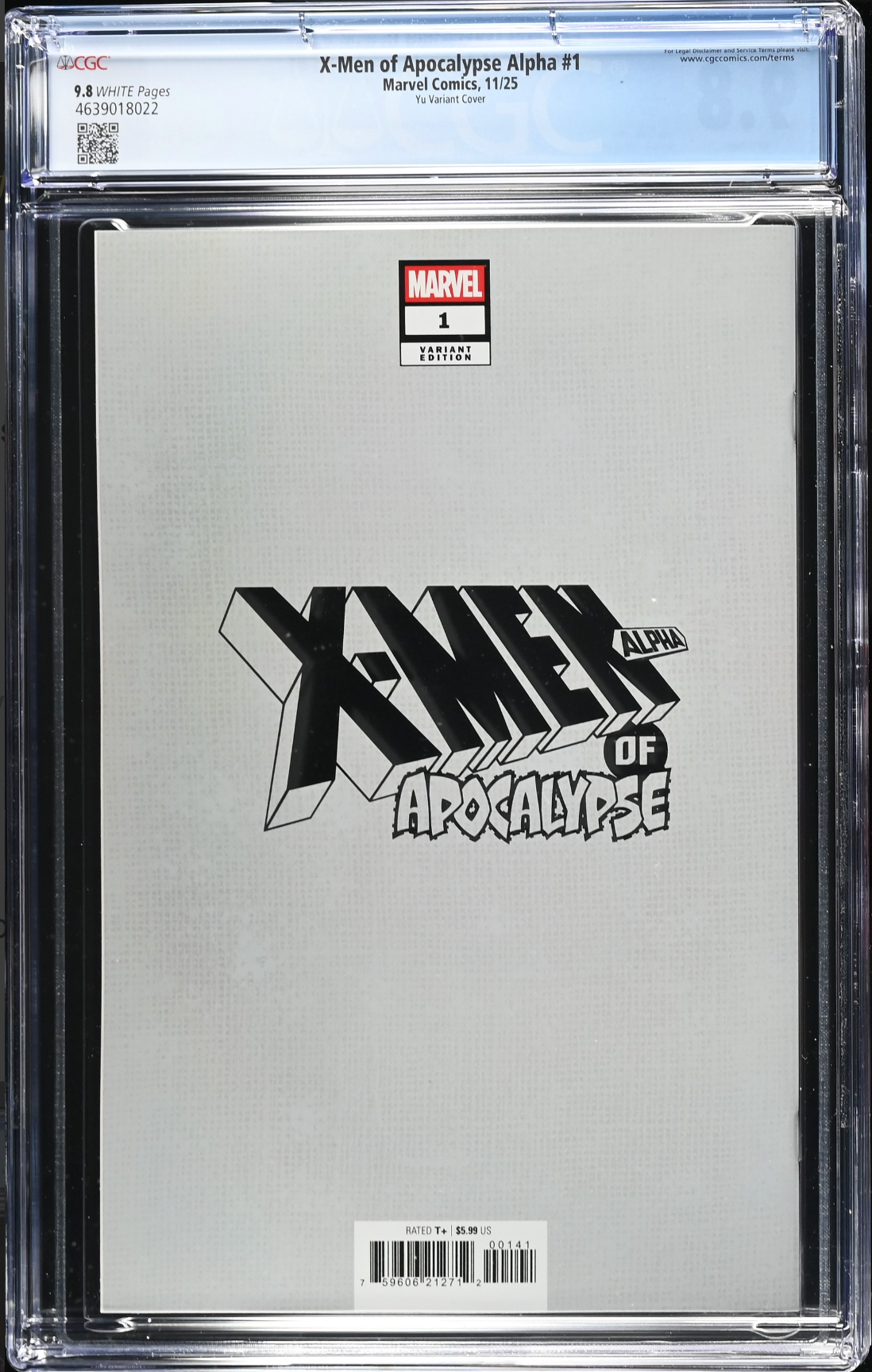 X-Men of Apocalypse Alpha #1 Yu Foil Variant CGC 9.8