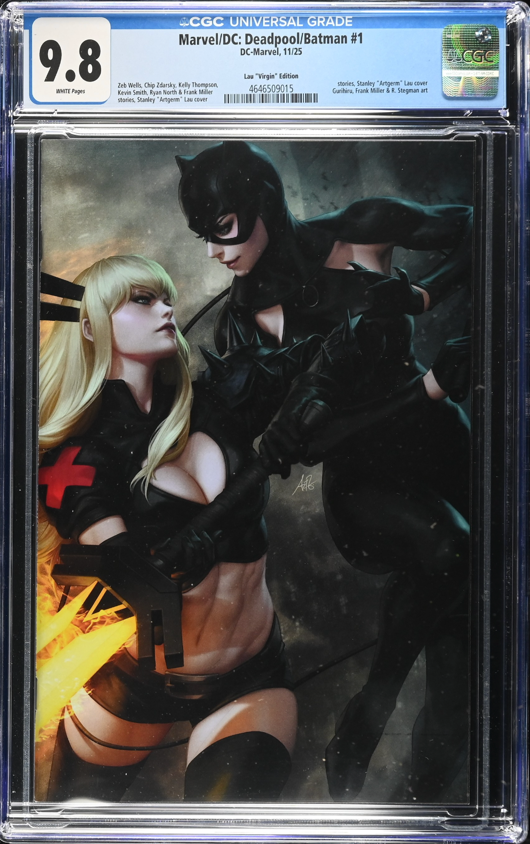 Marvel/DC: Deadpool/Batman #1 Artgerm 1:100 Virgin Retailer Incentive Variant CGC 9.8
