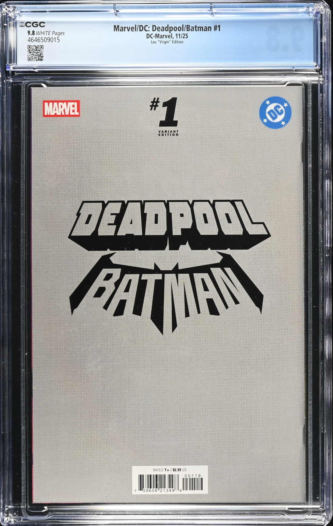 Marvel/DC: Deadpool/Batman #1 Artgerm 1:100 Virgin Retailer Incentive Variant CGC 9.8