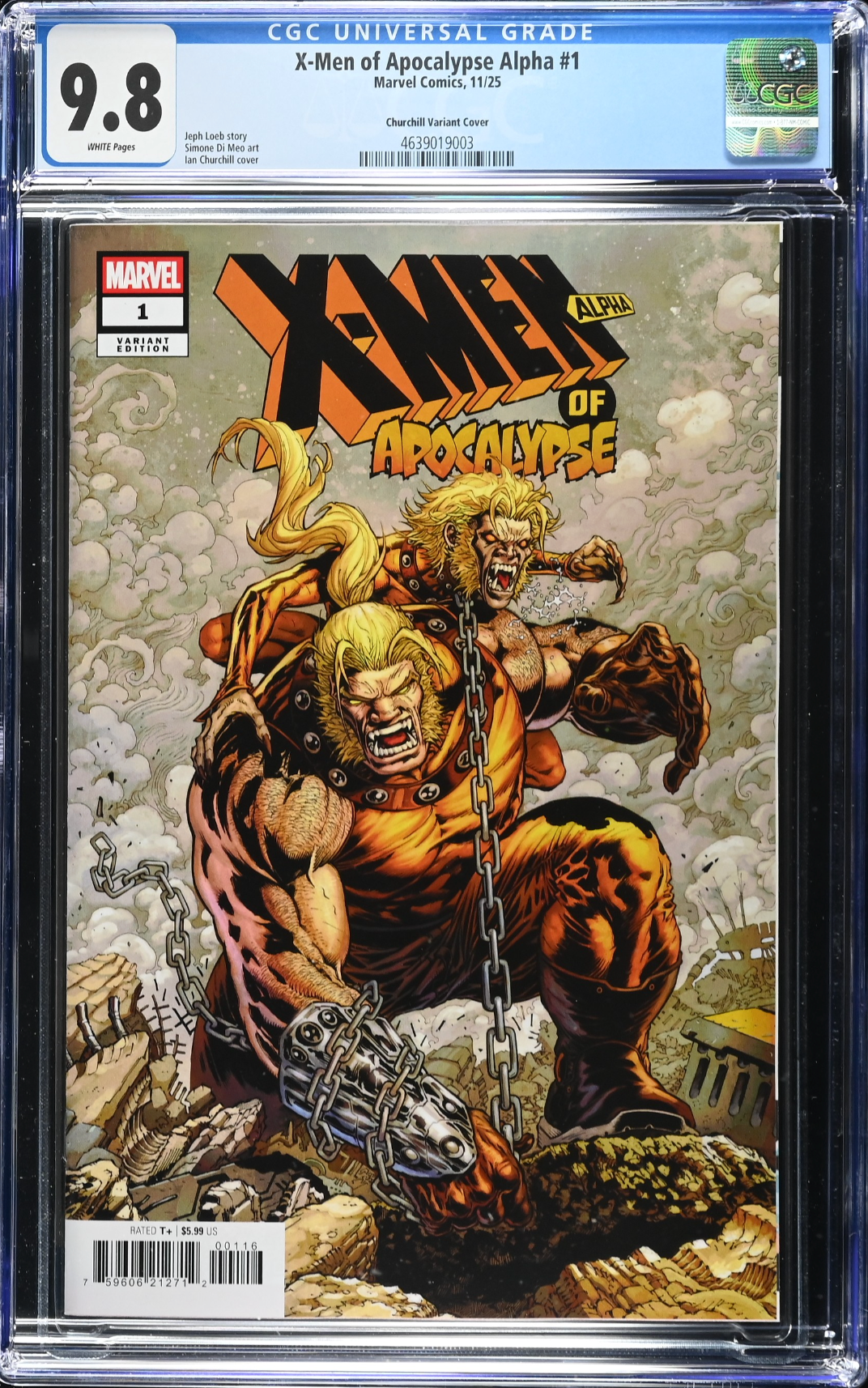 X-Men of Apocalypse Alpha #1 Churchill Variant CGC 9.8