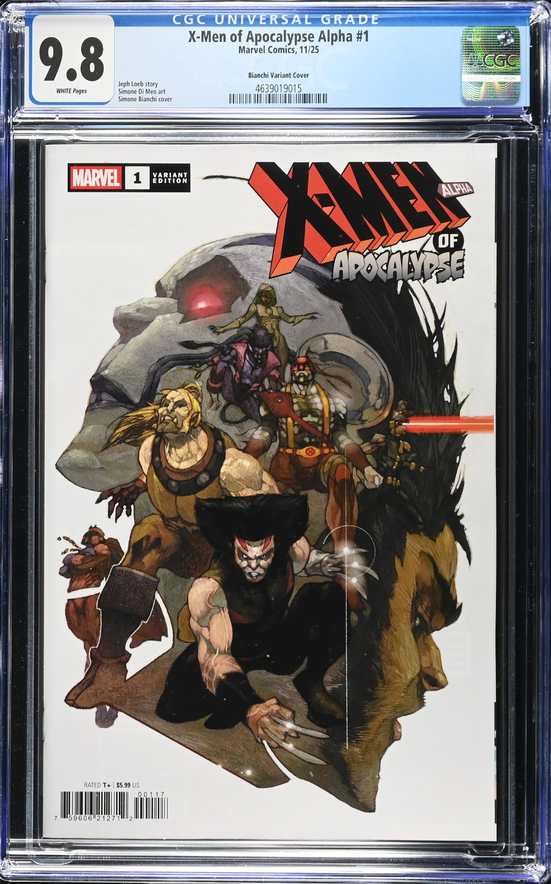 X-Men of Apocalypse Alpha #1 Bianchi 1:25 Retailer Incentive Variant CGC 9.8