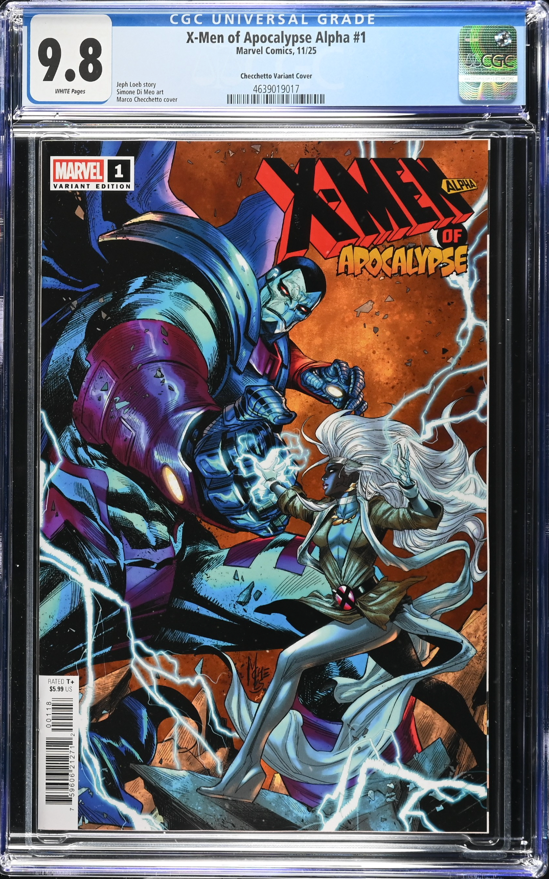 X-Men of Apocalypse Alpha #1 Checchetto 1:50 Retailer Incentive Variant CGC 9.8