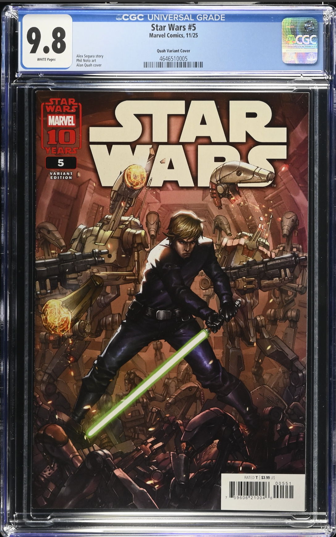 Star Wars #5 Quah Variant CGC 9.8