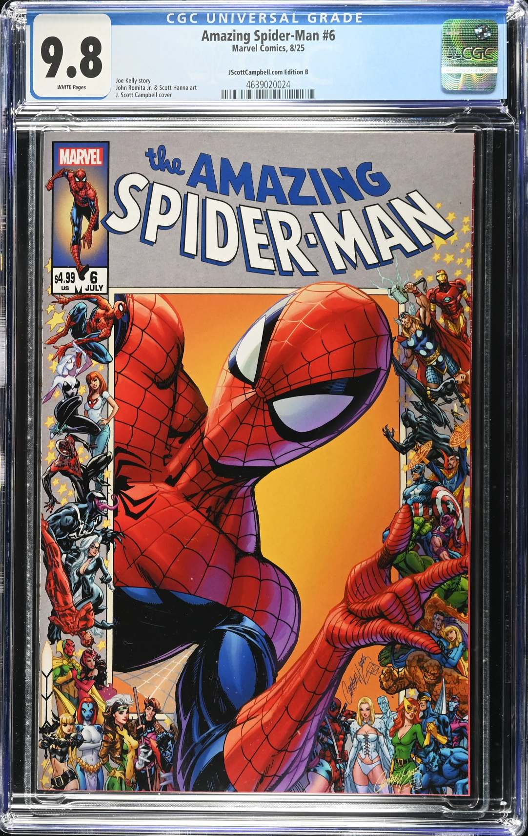 Amazing Spider-Man #6 Campbell Exclusive B - "Spider-Man" - CGC 9.8