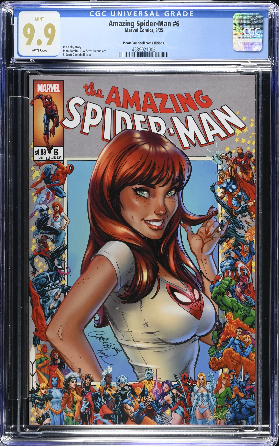 Amazing Spider-Man #6 Campbell Exclusive C - "MJ" - CGC 9.9