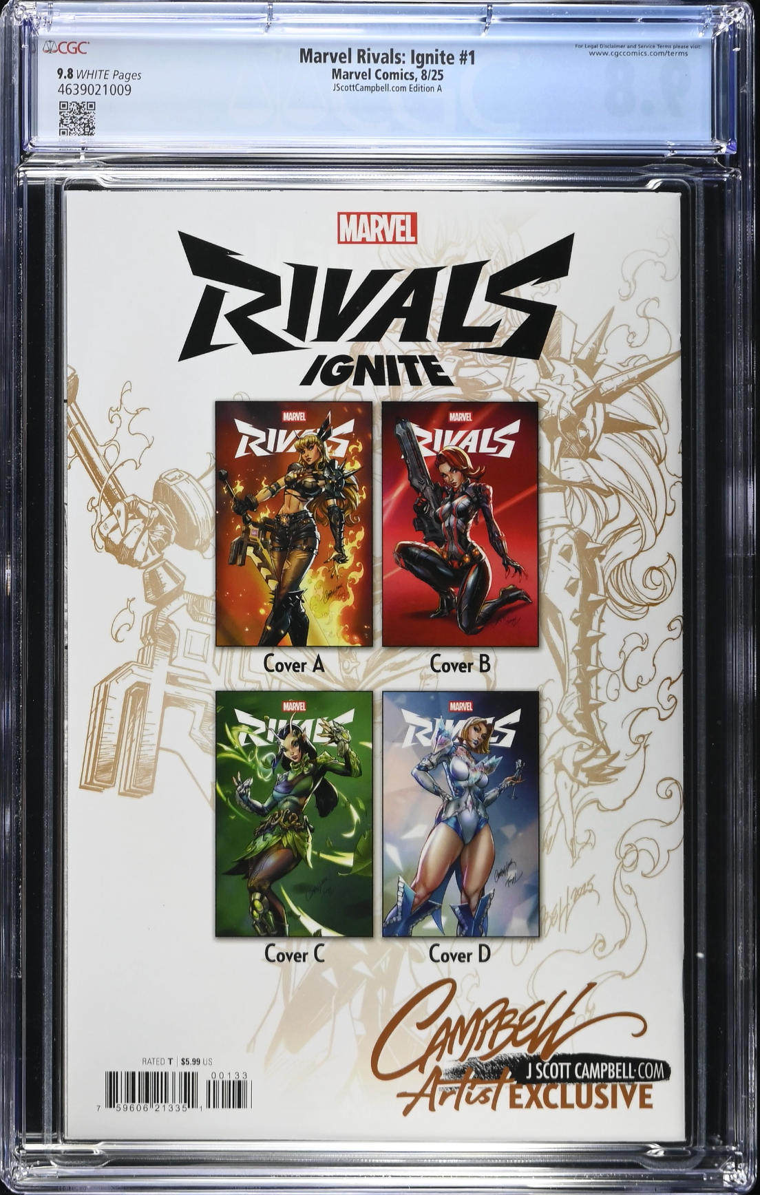 Marvel Rivals: Ignite #1 J. Scott Campbell Exclusive A - Magik - CGC 9.8