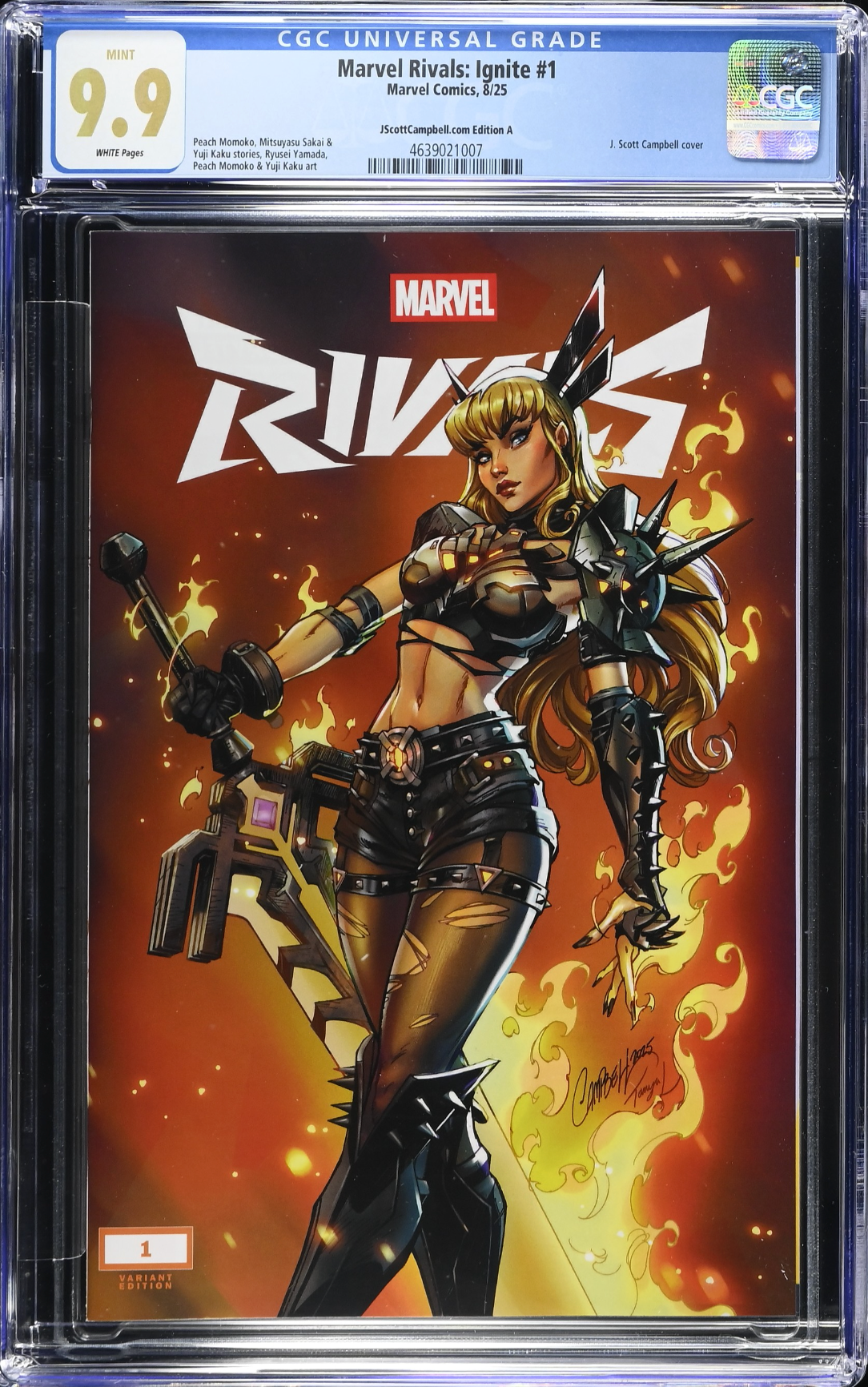 Marvel Rivals: Ignite #1 J. Scott Campbell Exclusive A - Magik - CGC 9.9