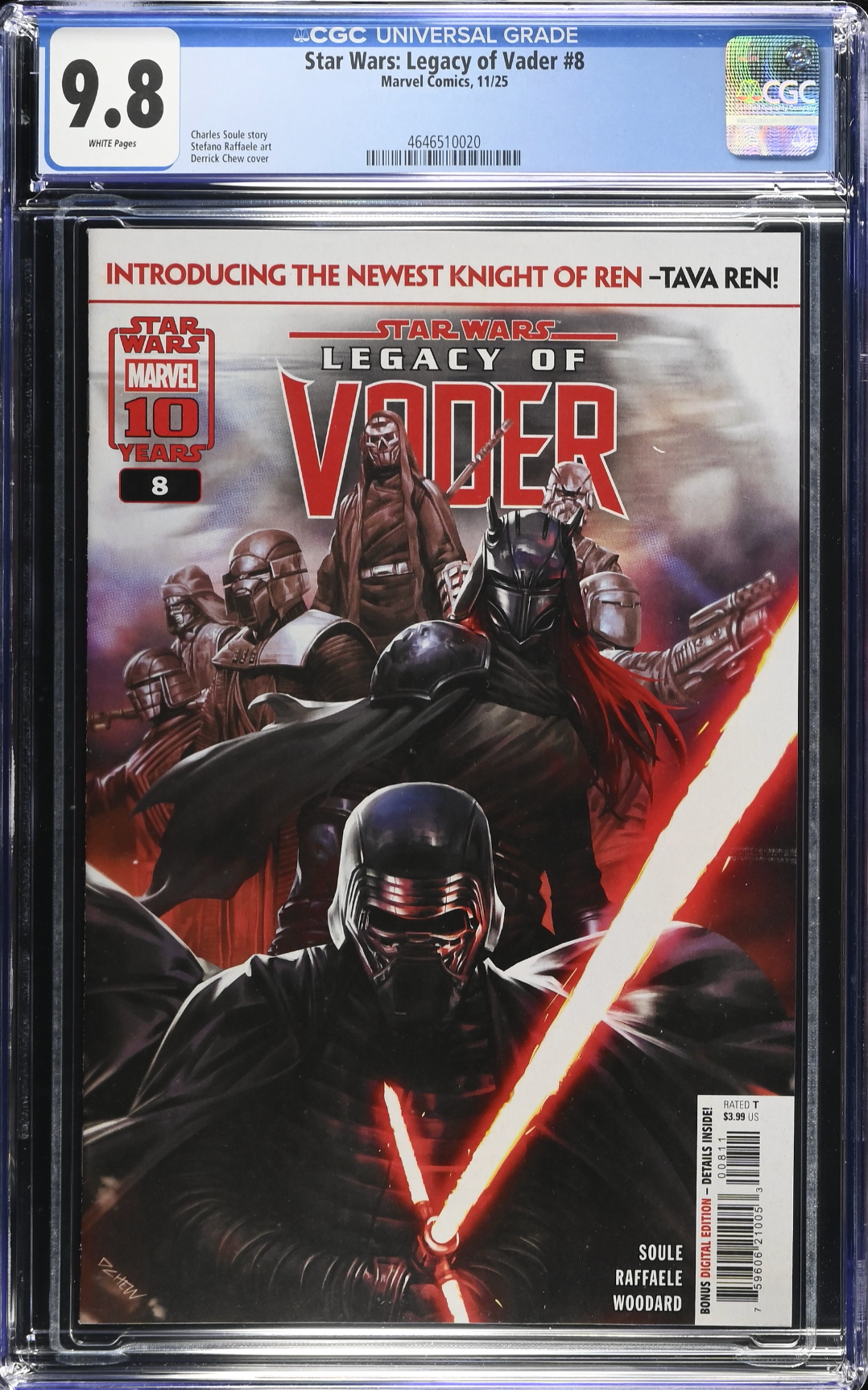 Star Wars: Legacy of Vader #8 CGC 9.8
