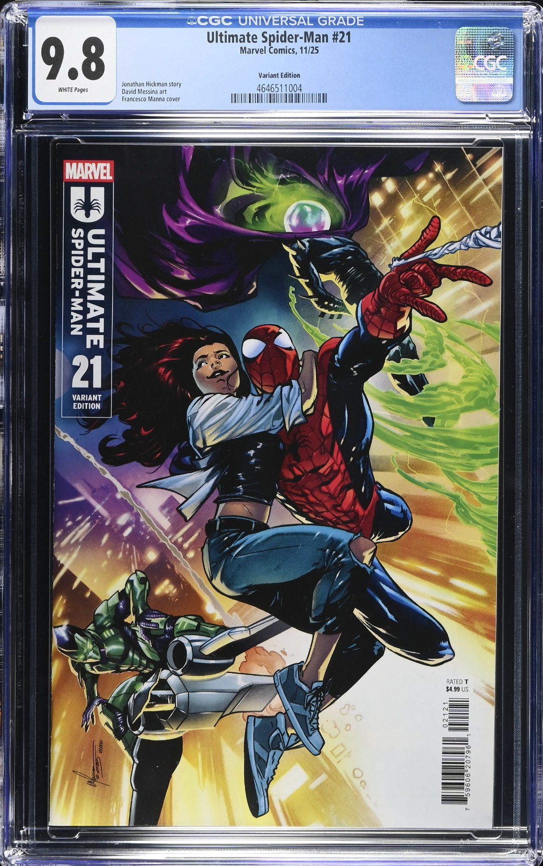 Ultimate Spider-Man #21 Manna Variant CGC 9.8