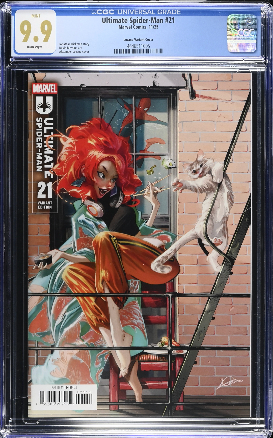 Ultimate Spider-Man #21 Lozano 1:25 Retailer Incentive Variant CGC 9.9
