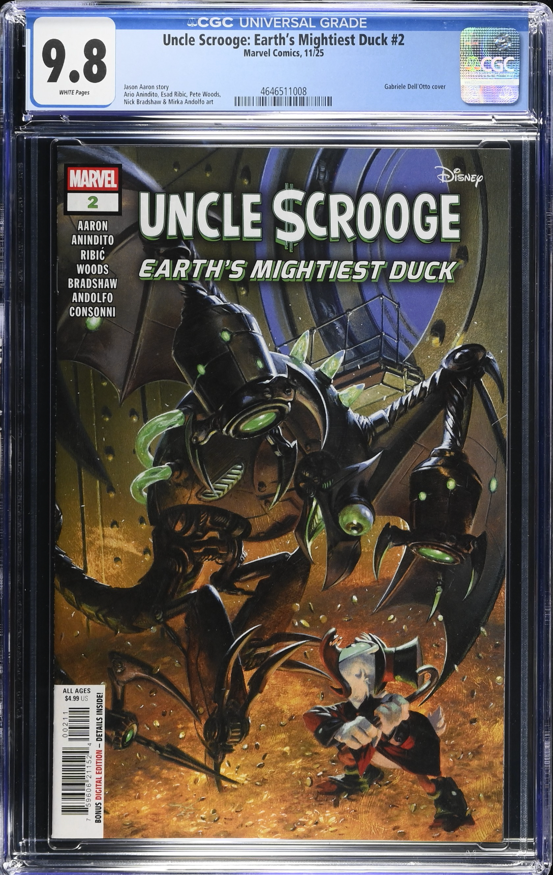 Uncle Scrooge: Earth's Mightiest Duck #2 CGC 9.8