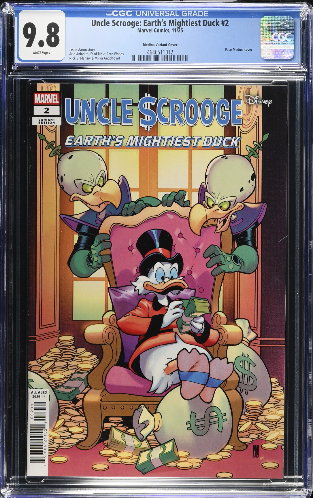 Uncle Scrooge: Earth's Mightiest Duck #2 Medina Variant CGC 9.8