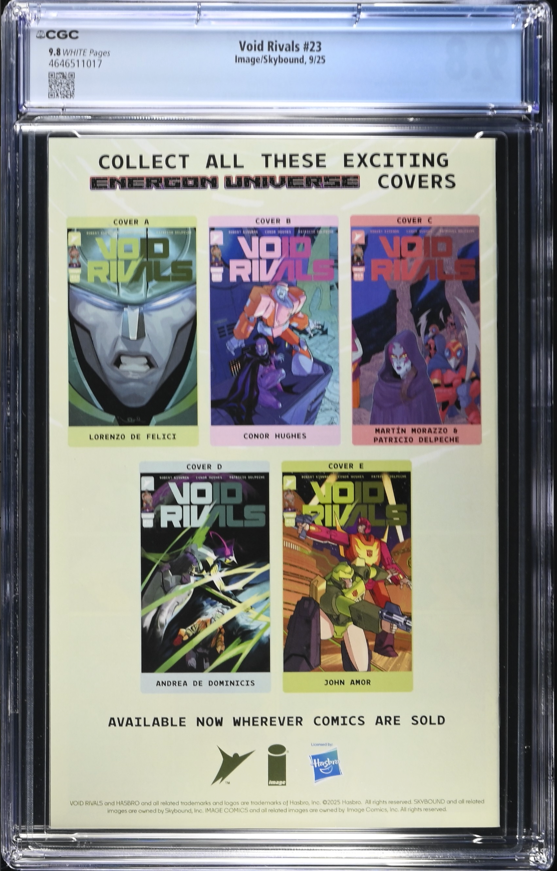 Void Rivals #23 CGC 9.8