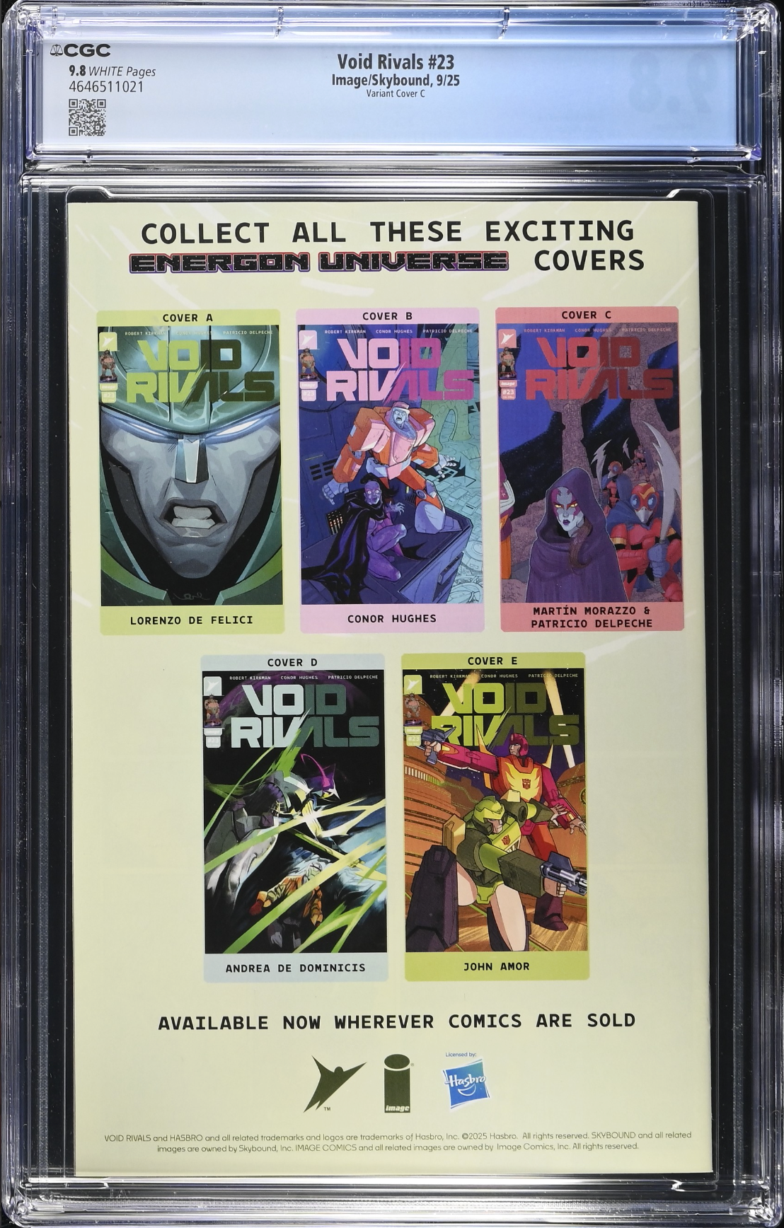 Void Rivals #23 Morrazo 1:10 Retailer Incentive Variant CGC 9.8