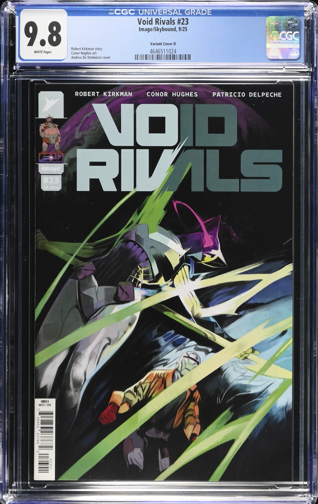 Void Rivals #23 De Dominicis 1:25 Retailer Incentive Variant CGC 9.8
