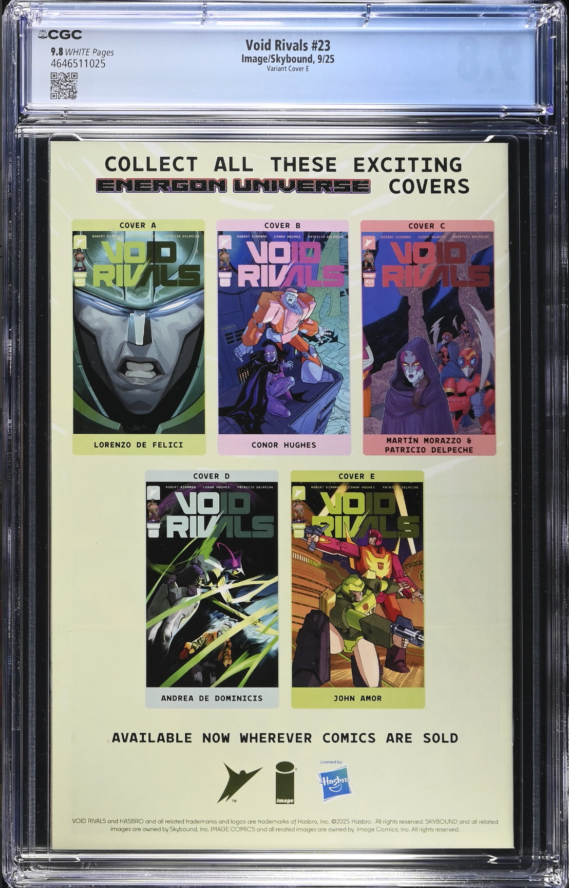 Void Rivals #23 Amor 1:50 Retailer Incentive Variant CGC 9.8