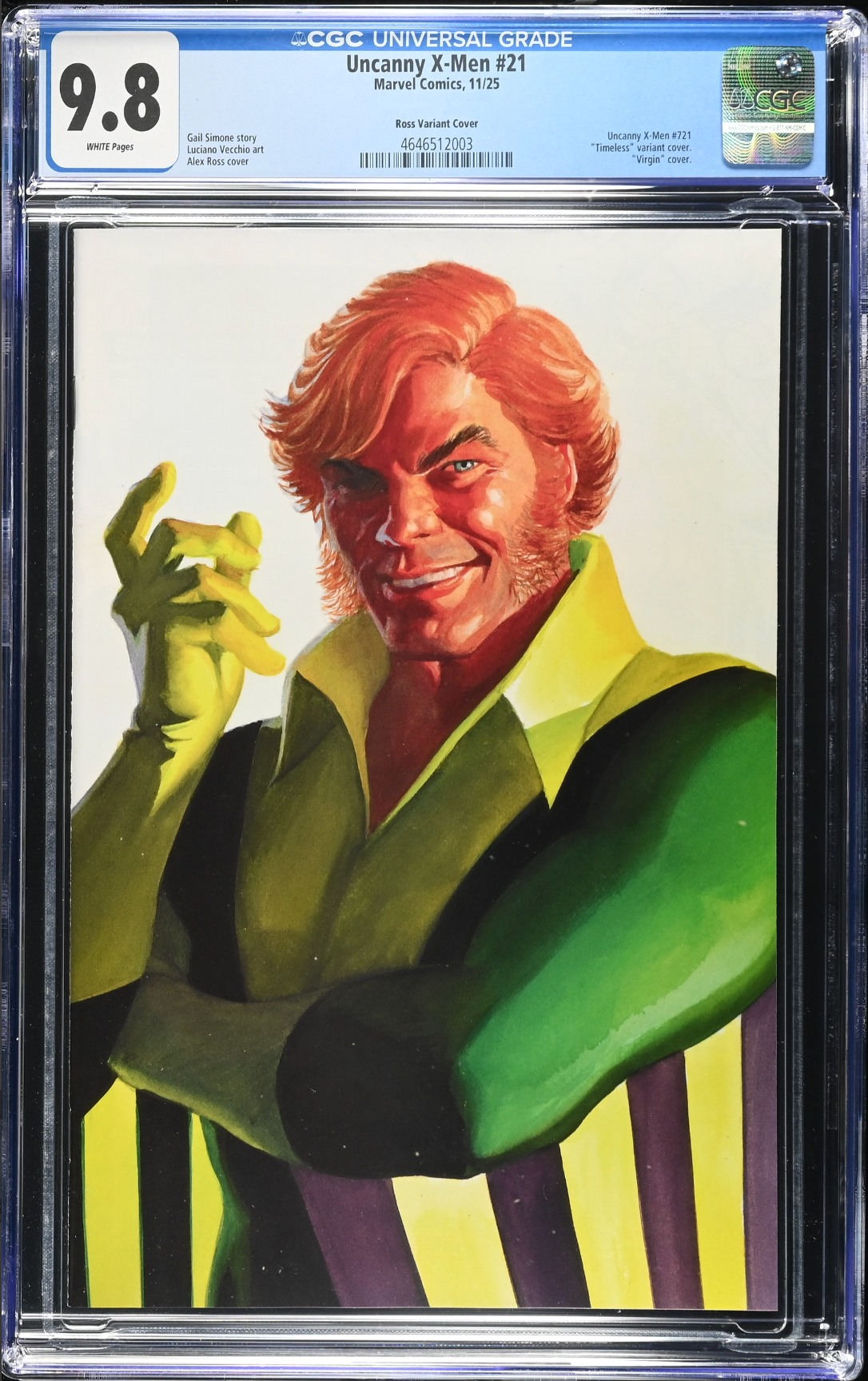 Uncanny X-Men #21 Ross Timeless Variant CGC 9.8