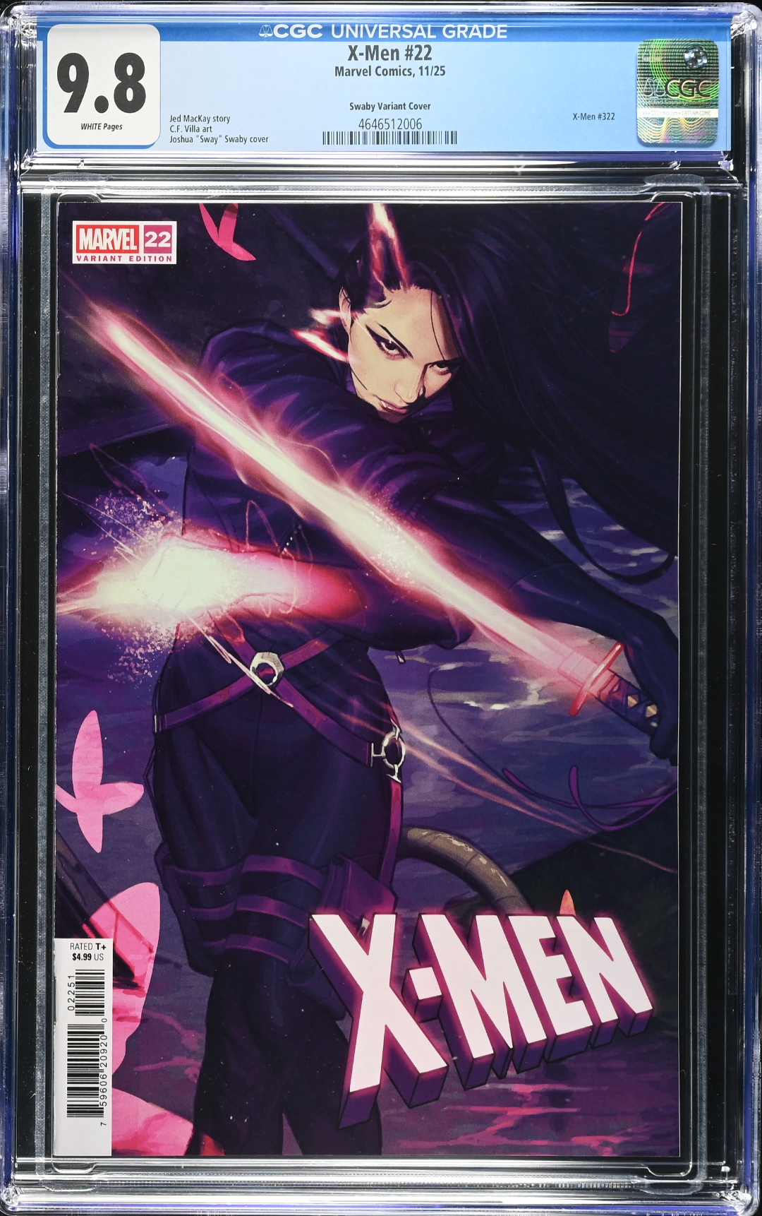 X-Men #22 Swaby Variant CGC 9.8