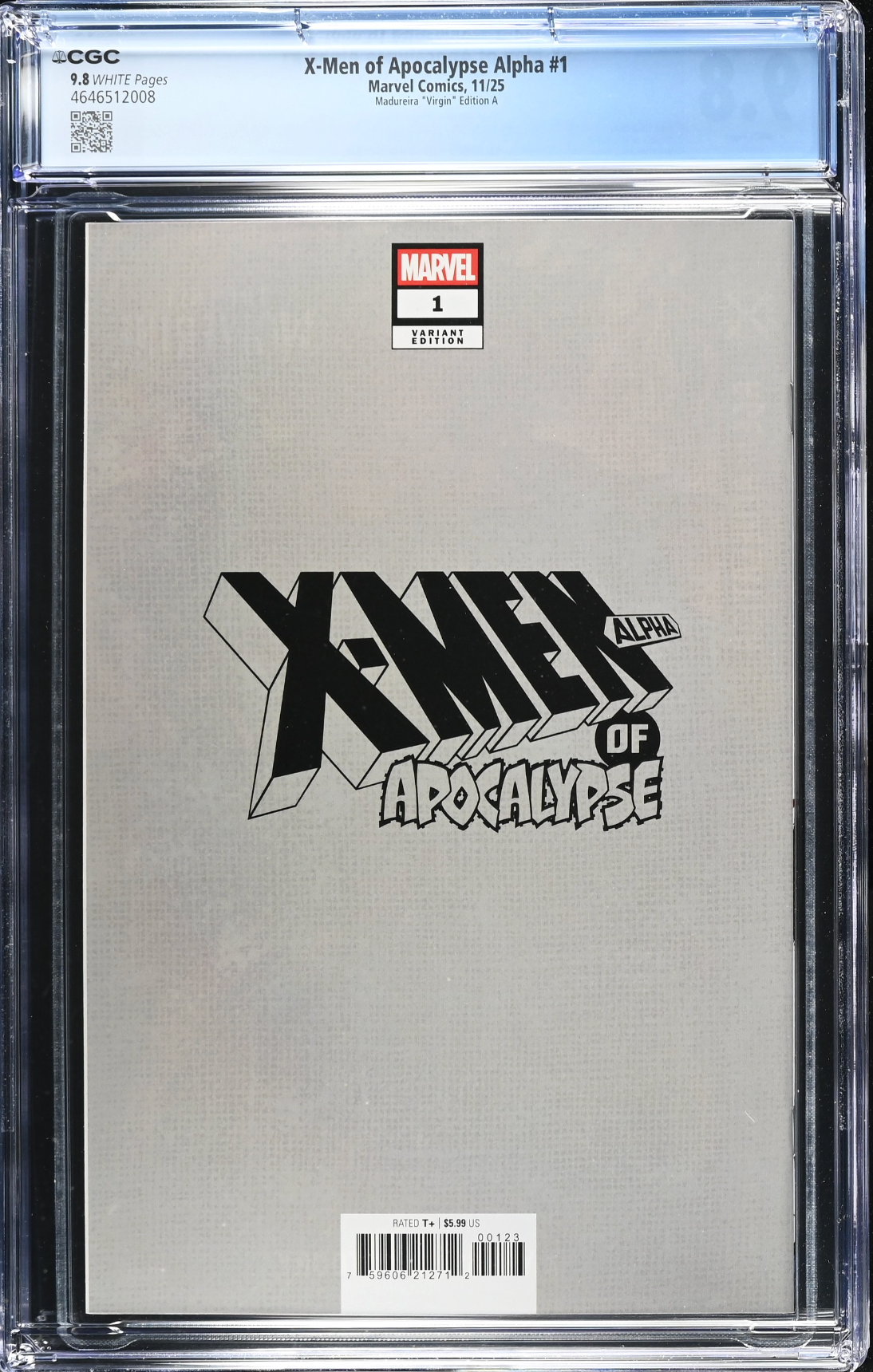 X-Men of Apocalypse Alpha #1 Madureira 1:50 Virgin Retailer Incentive Variant CGC 9.8