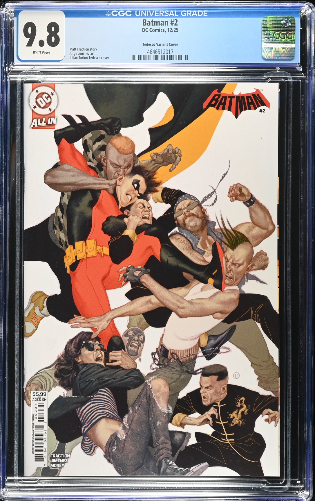 Batman #2 Tedesco Variant CGC 9.8