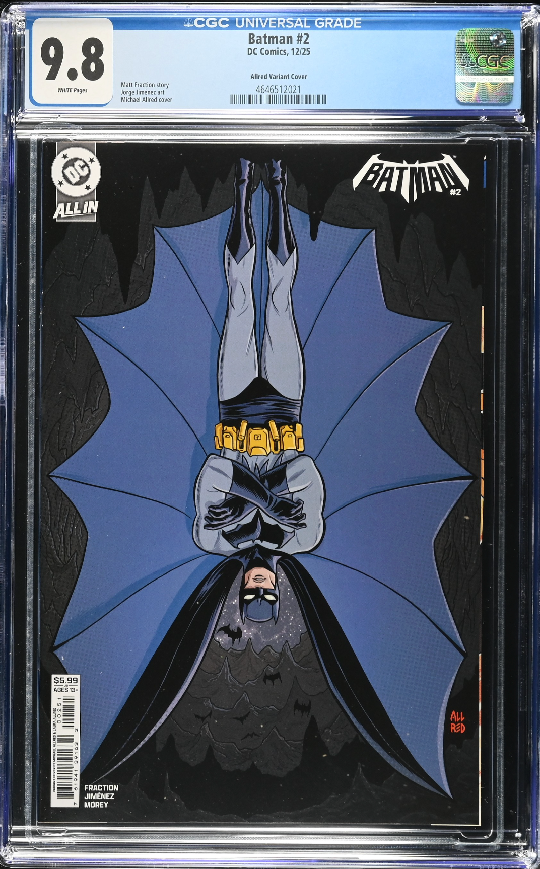 Batman #2 Allred Variant CGC 9.8