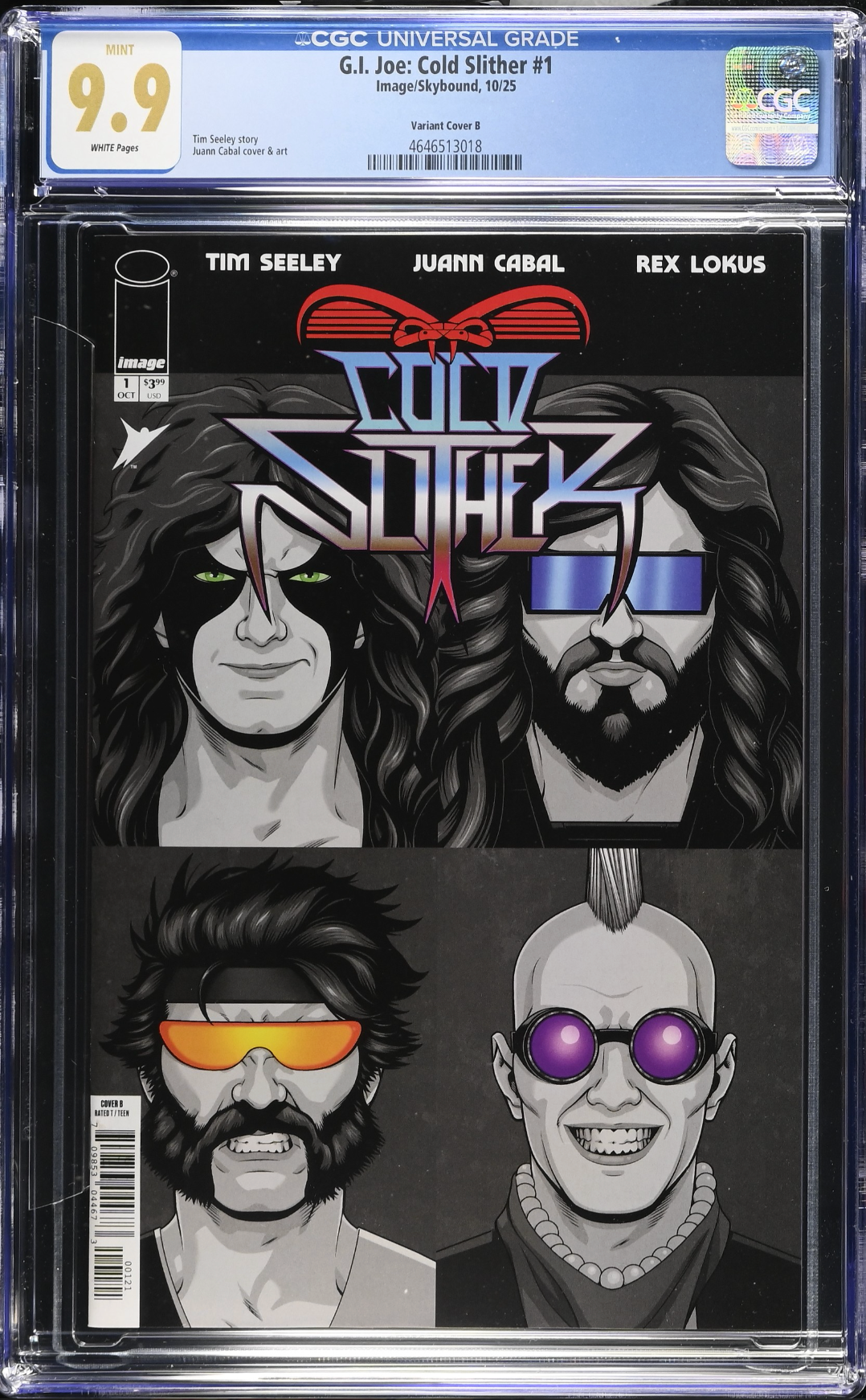 G.I. Joe: Cold Slither #1 Cabal Variant CGC 9.9